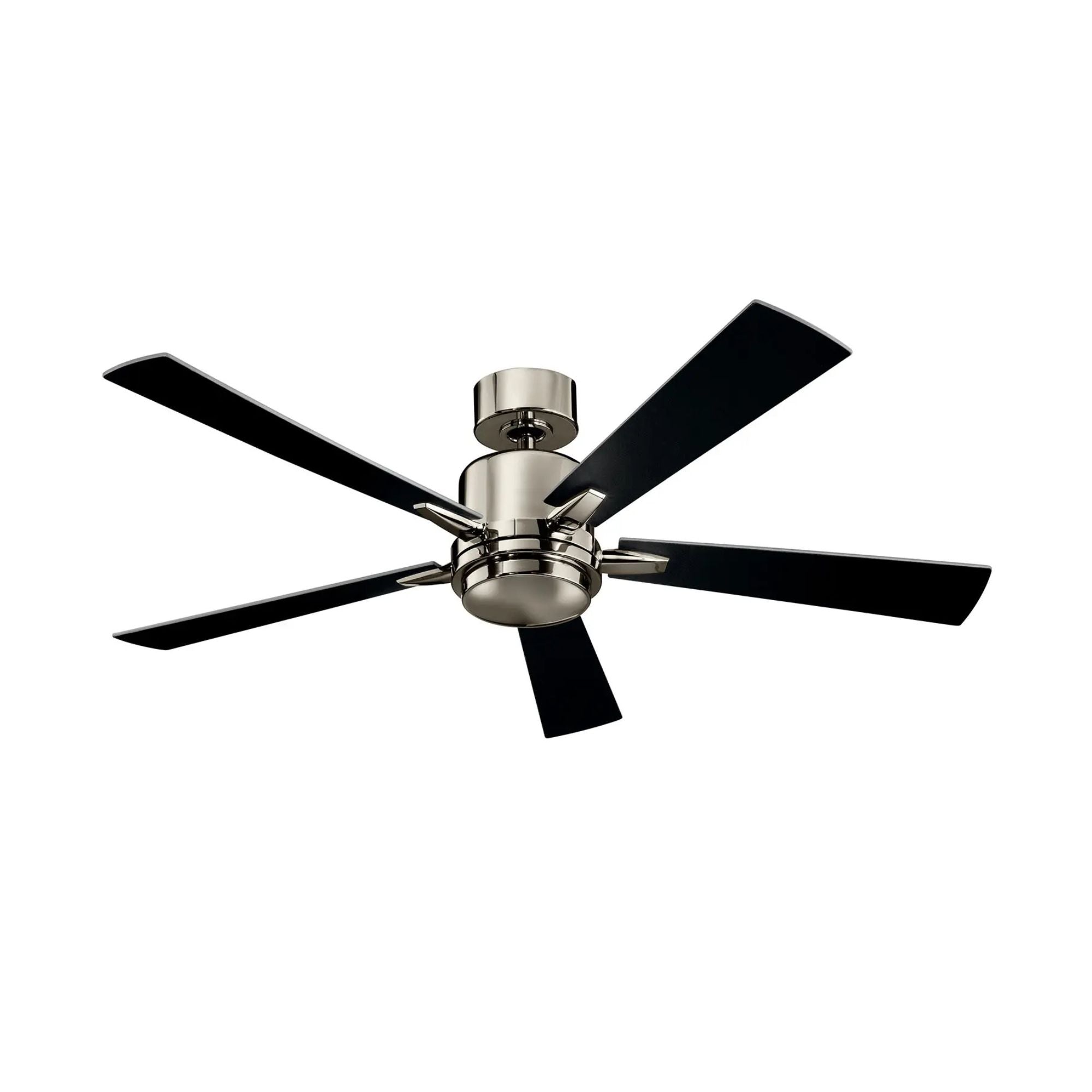 Lucian Elite 52" Polished Nickel LED Ceiling Fan with Wall Control