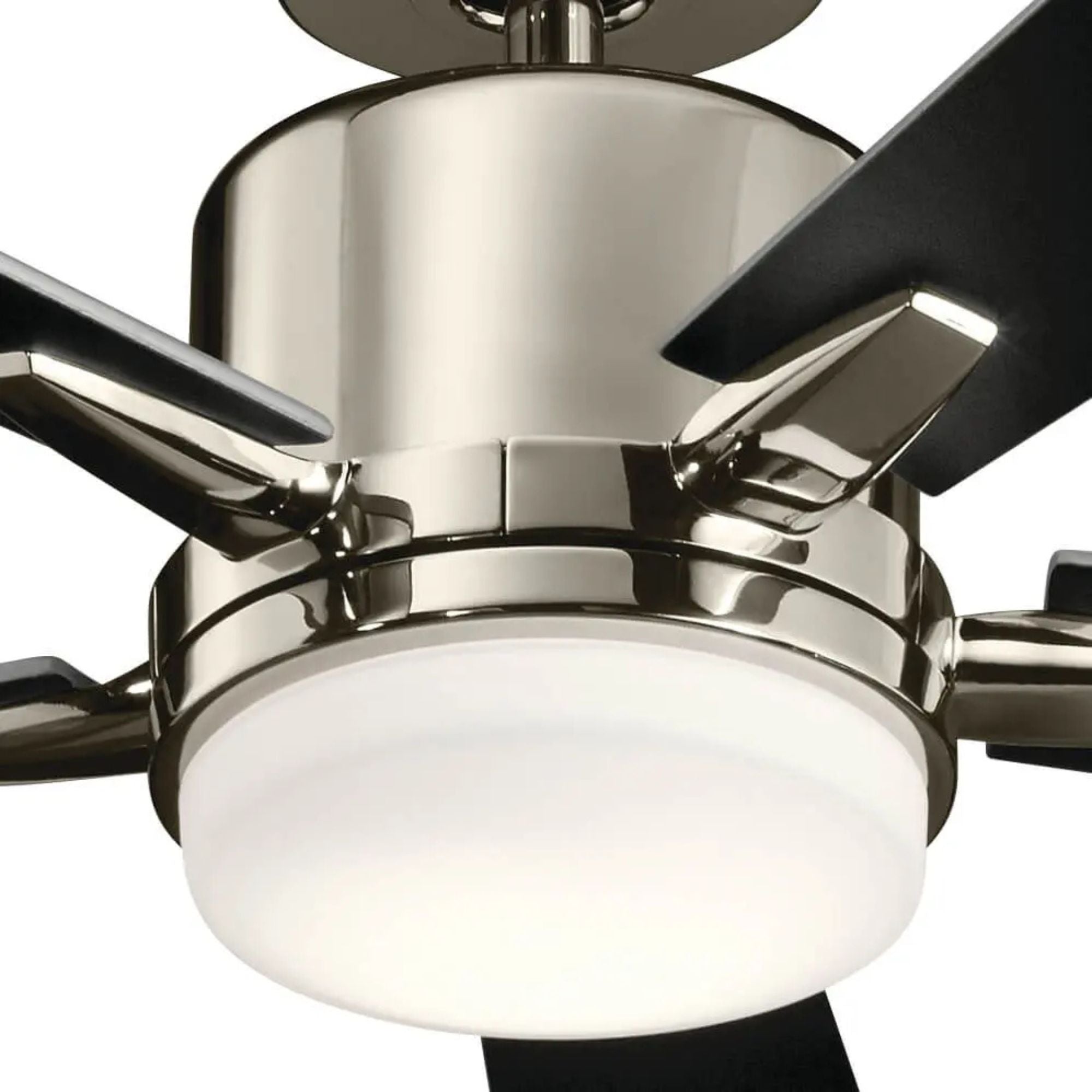 Lucian Elite 52" Polished Nickel LED Ceiling Fan with Wall Control