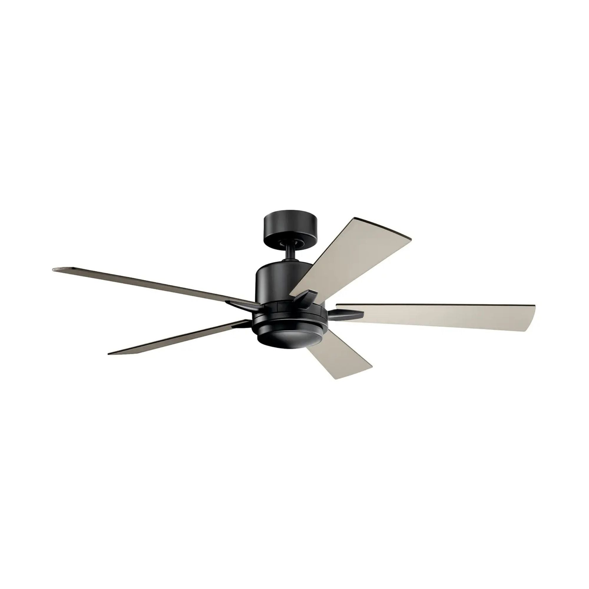 Lucian Elite 52" Satin Black LED Ceiling Fan with Wall Control