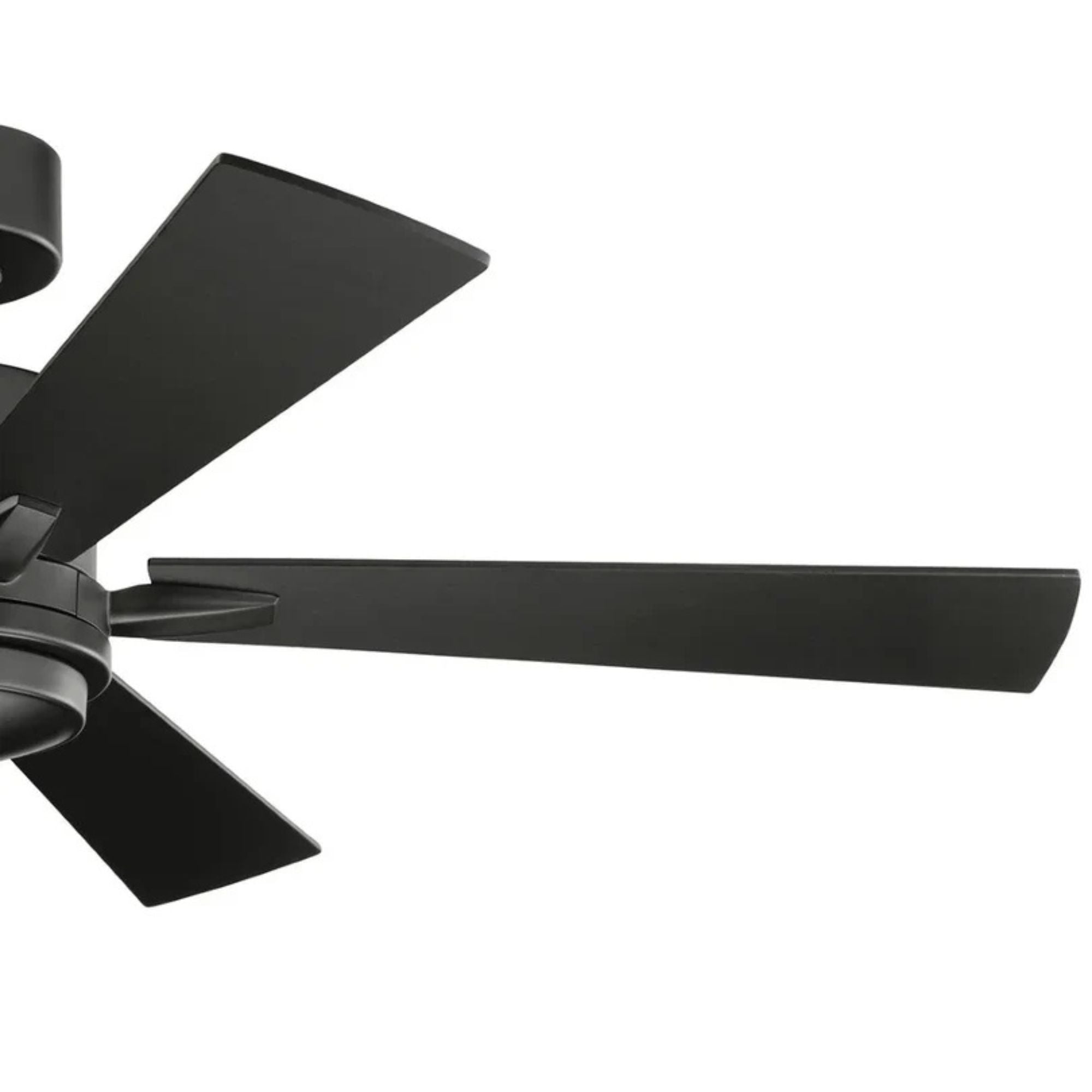 Lucian Elite 52" Satin Black LED Ceiling Fan with Wall Control