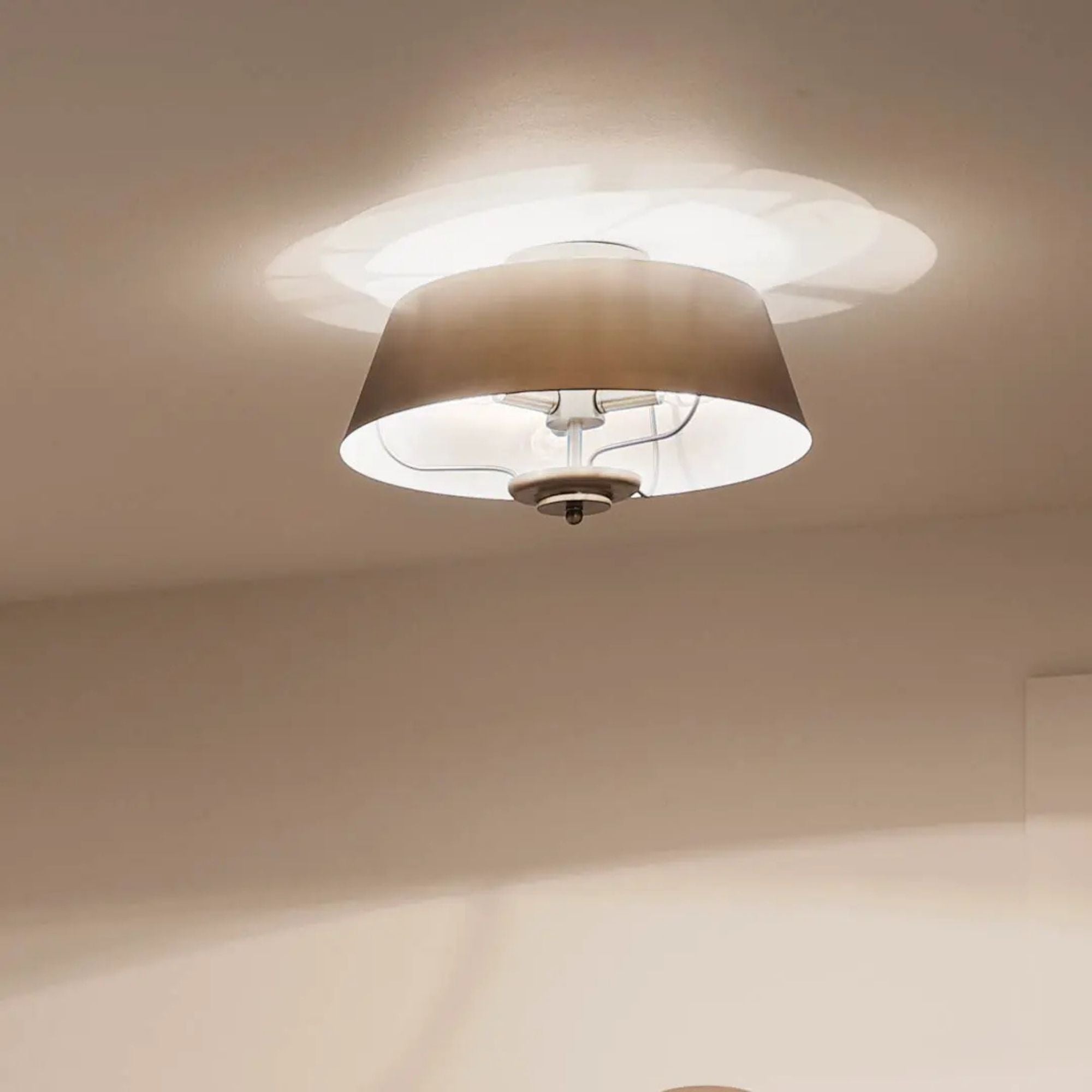 Kichler Luella 16 in. 3-Light Pendant, Brushed Natural Brass, Metal Drum Shade