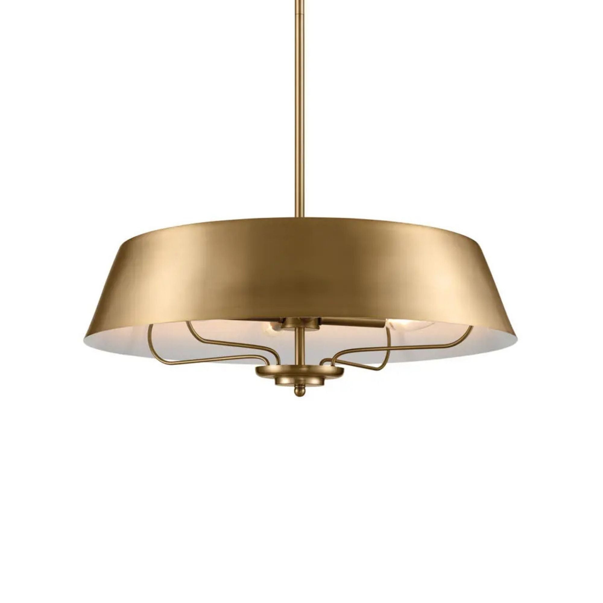 Kichler Luella 22 in. 4-Light Pendant, Brushed Natural Brass