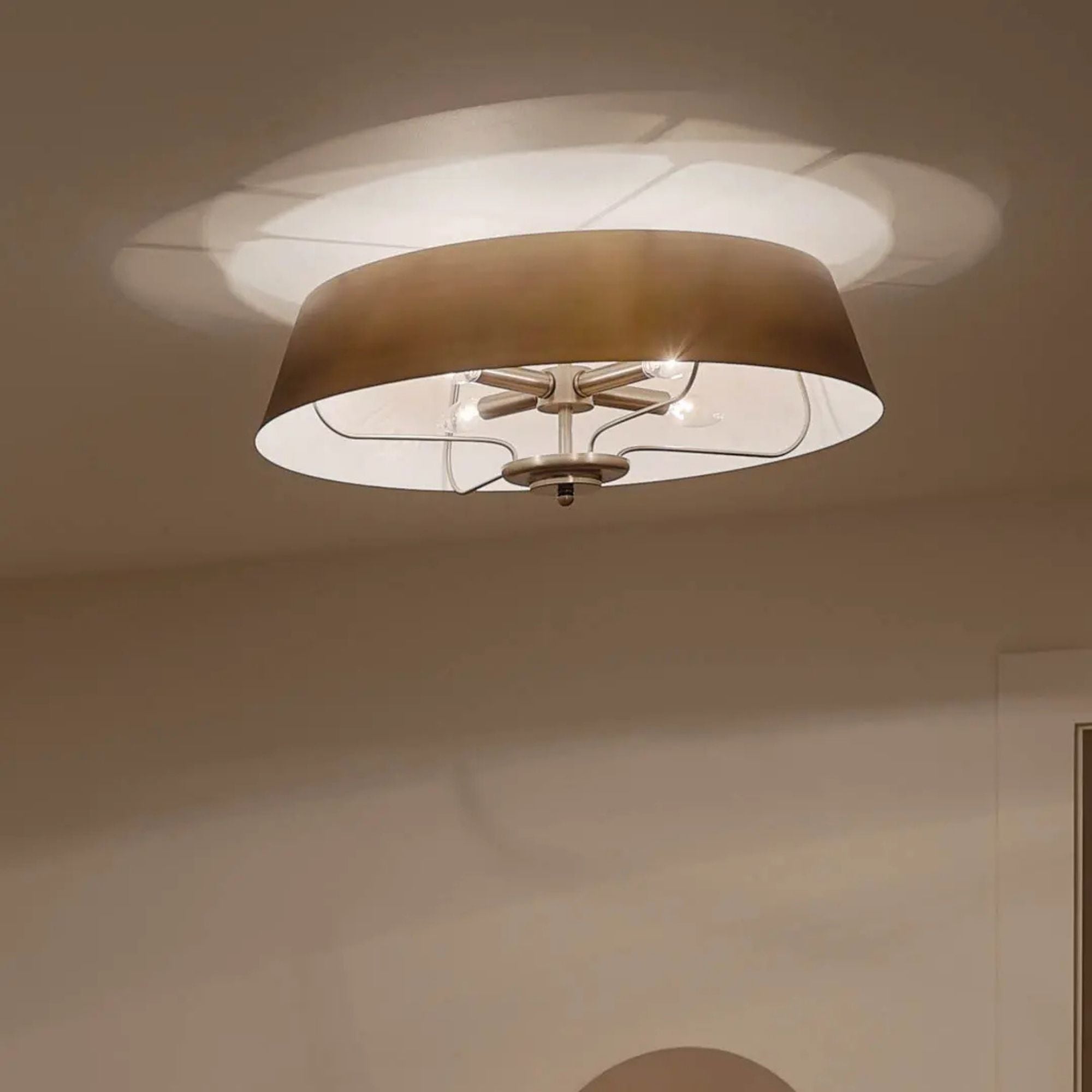 Kichler Luella 22 in. 4-Light Pendant, Brushed Natural Brass