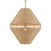 Kichler Lulo 28.75 in. Pendant Light, Champagne Bronze with Cord Shade
