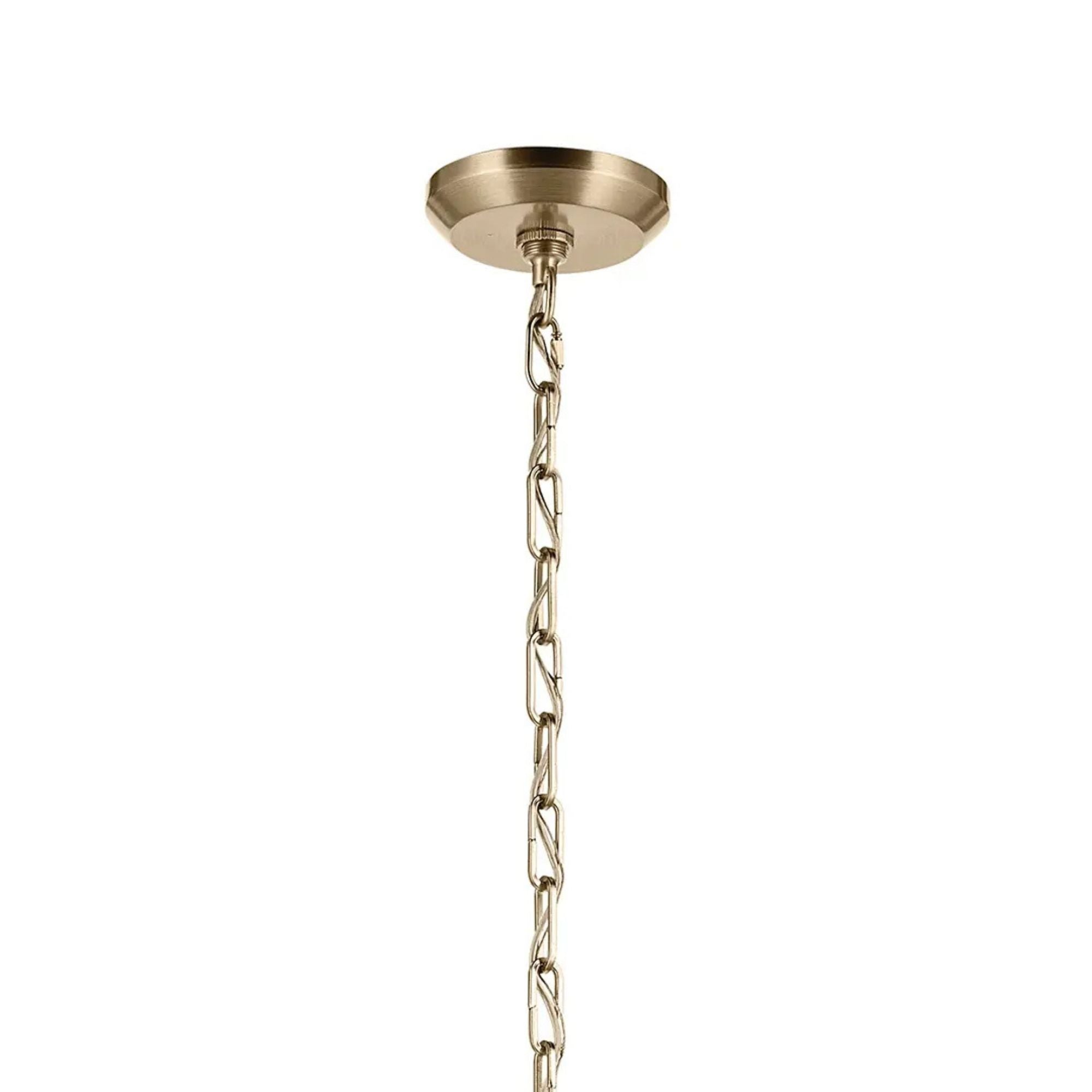 Kichler Lulo 30.25 in. 4-Light Pendant, Champagne Bronze with Cord Shade