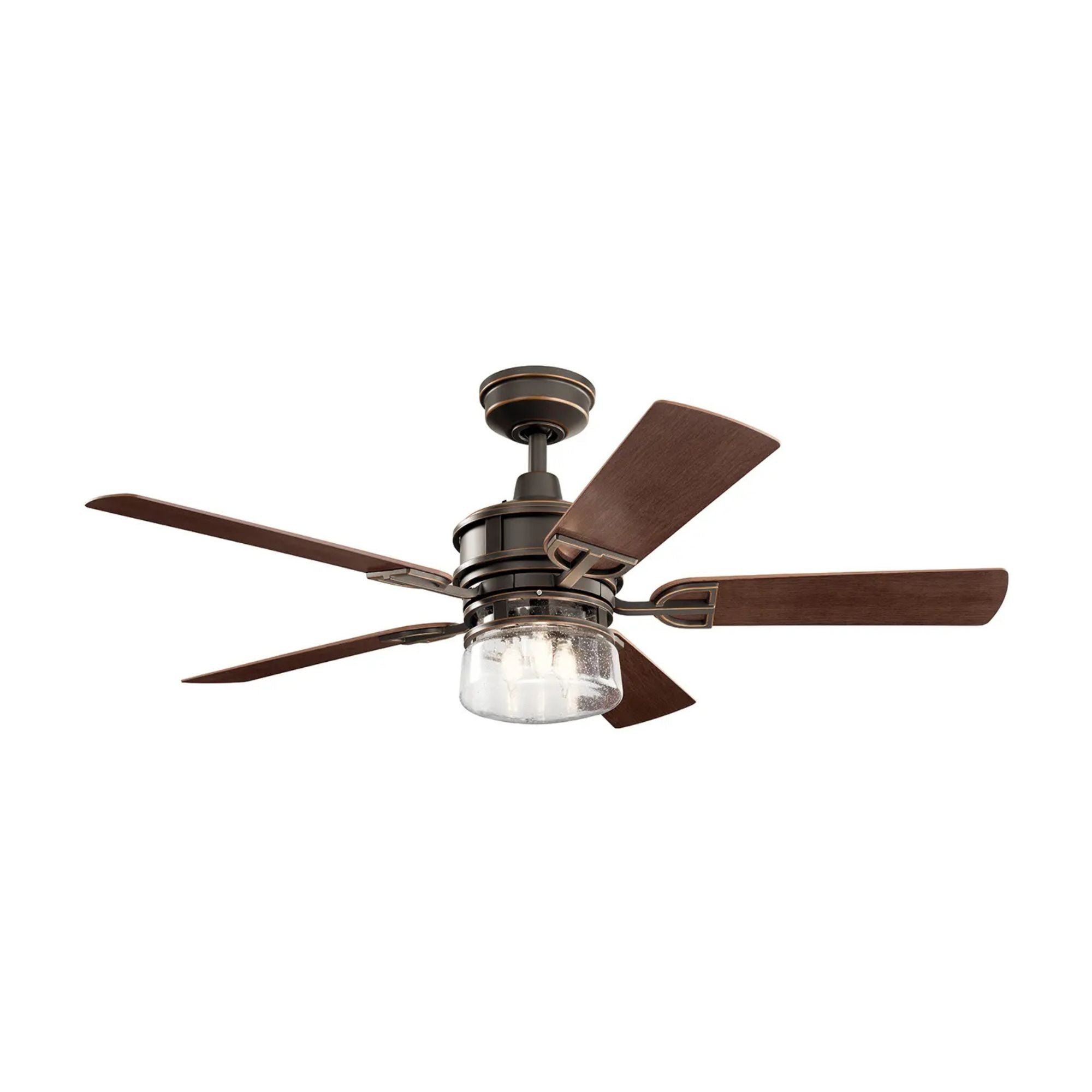 Lyndon Patio 52" Olde Bronze LED Outdoor Ceiling Fan with Wall Control
