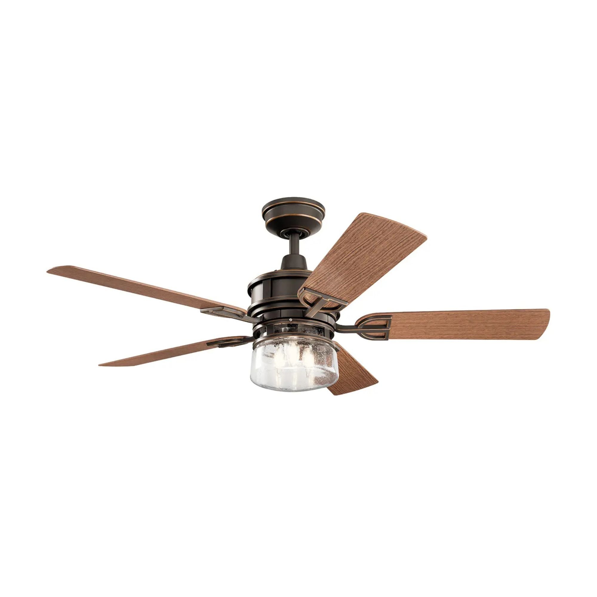 Lyndon Patio 52" Olde Bronze LED Outdoor Ceiling Fan with Wall Control