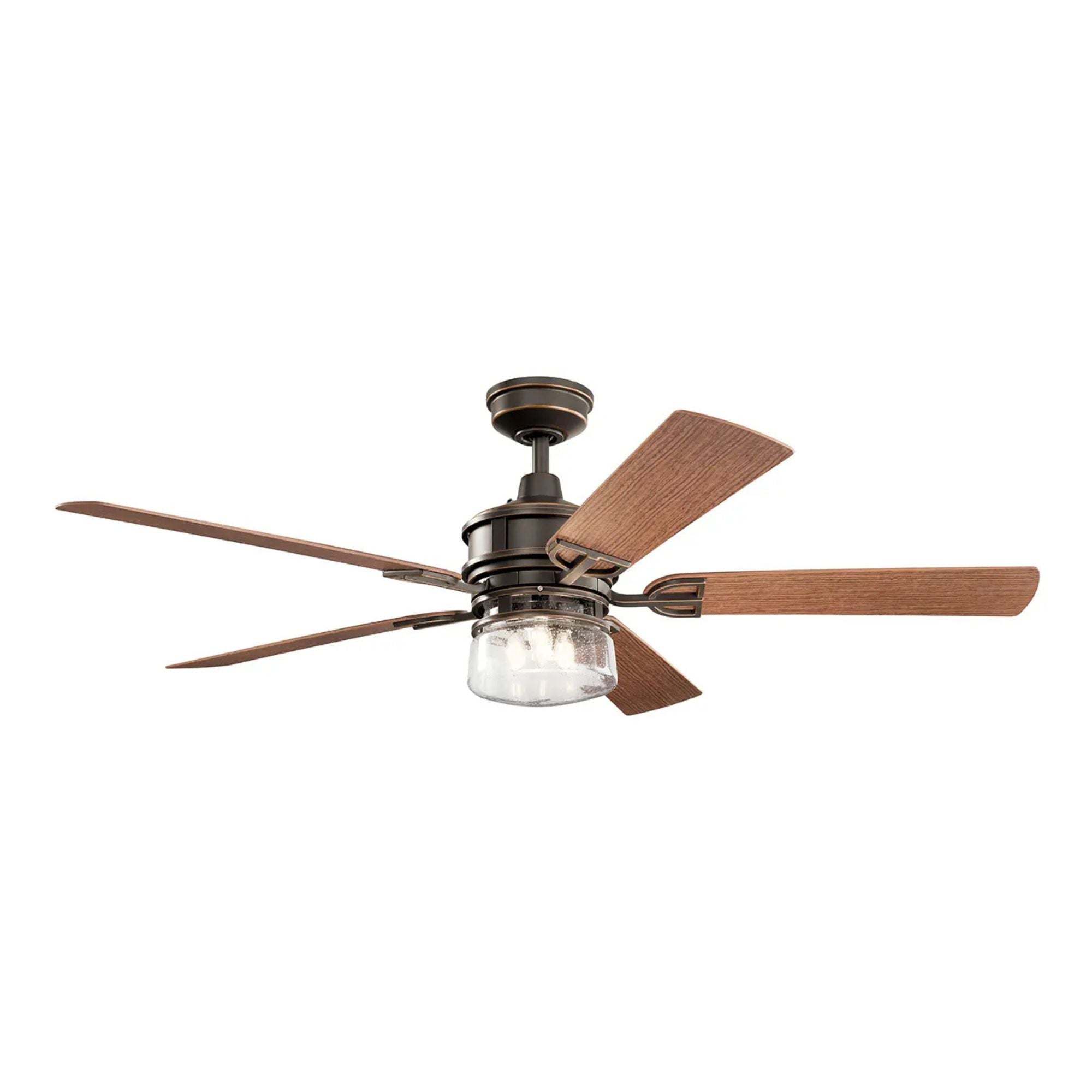 Lyndon Patio 60" Olde Bronze LED Outdoor Ceiling Fan with Wall Control