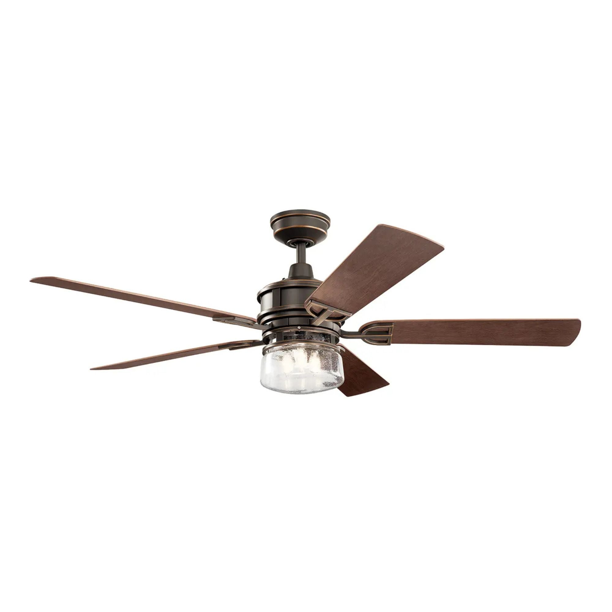 Lyndon Patio 60" Olde Bronze LED Outdoor Ceiling Fan with Wall Control