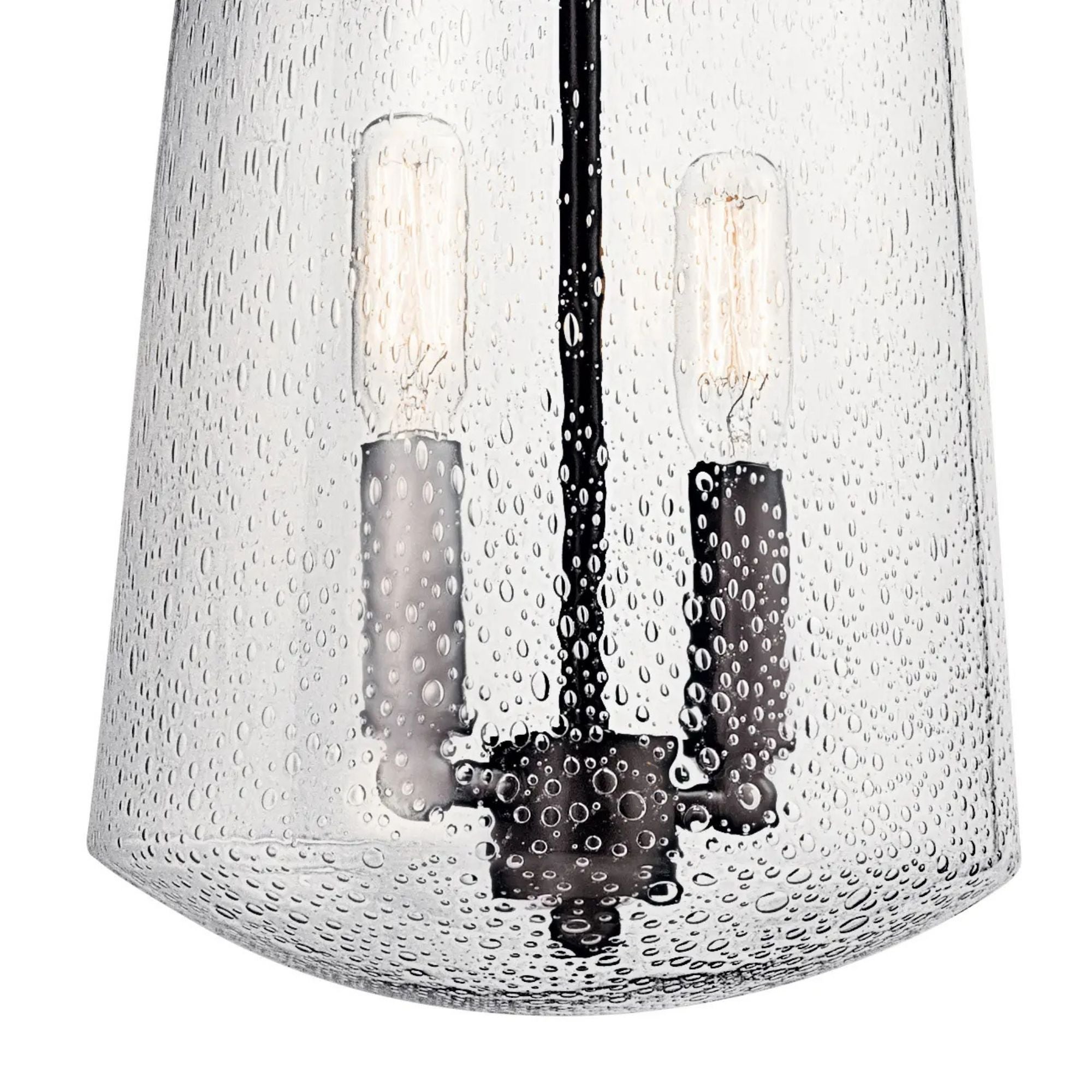 Kichler Lyndon 18.25 in. 2-Light Outdoor Wall Sconce, Architectural Bronze with Clear Seeded Glass