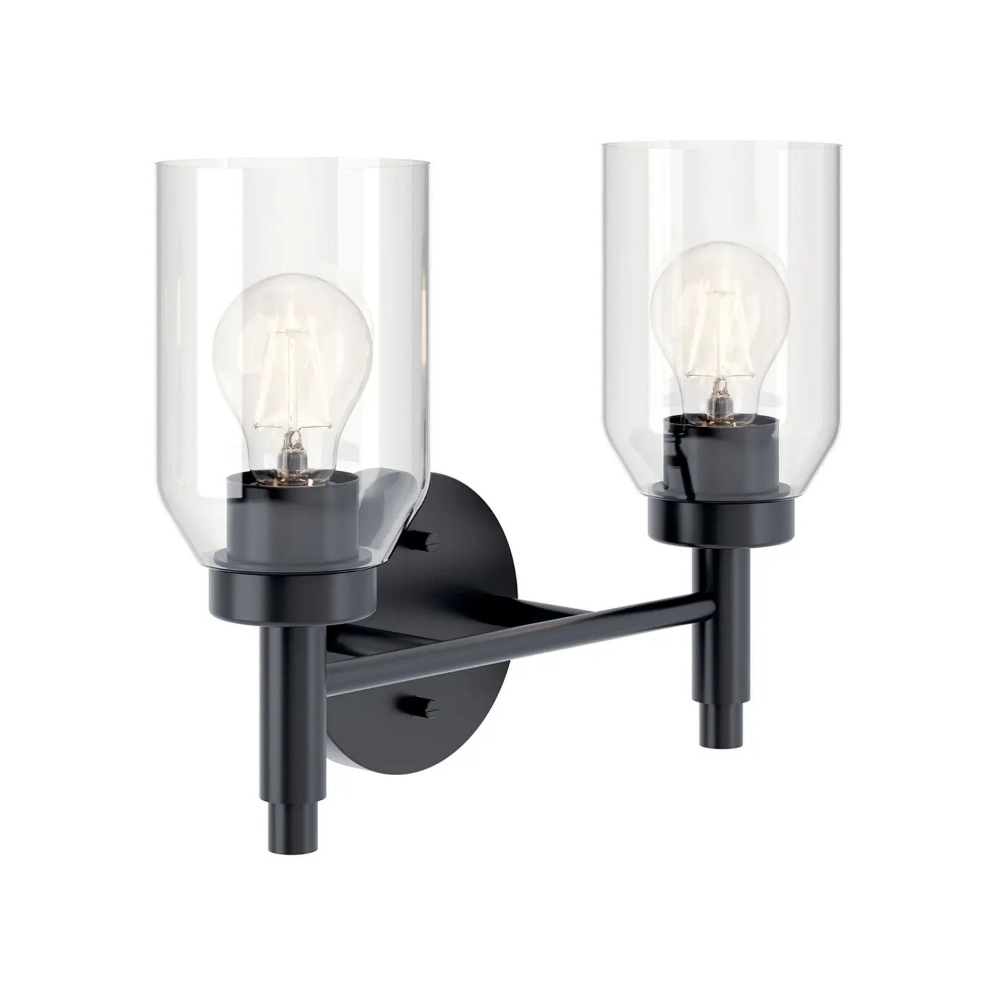 Kichler Lighting - Madden 14" 2-Light Vanity Light, Black Finish | Bees Lighting