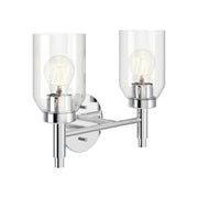 Kichler Lighting - Madden 14" 2-Light Vanity Light, Chrome Finish | Bees Lighting