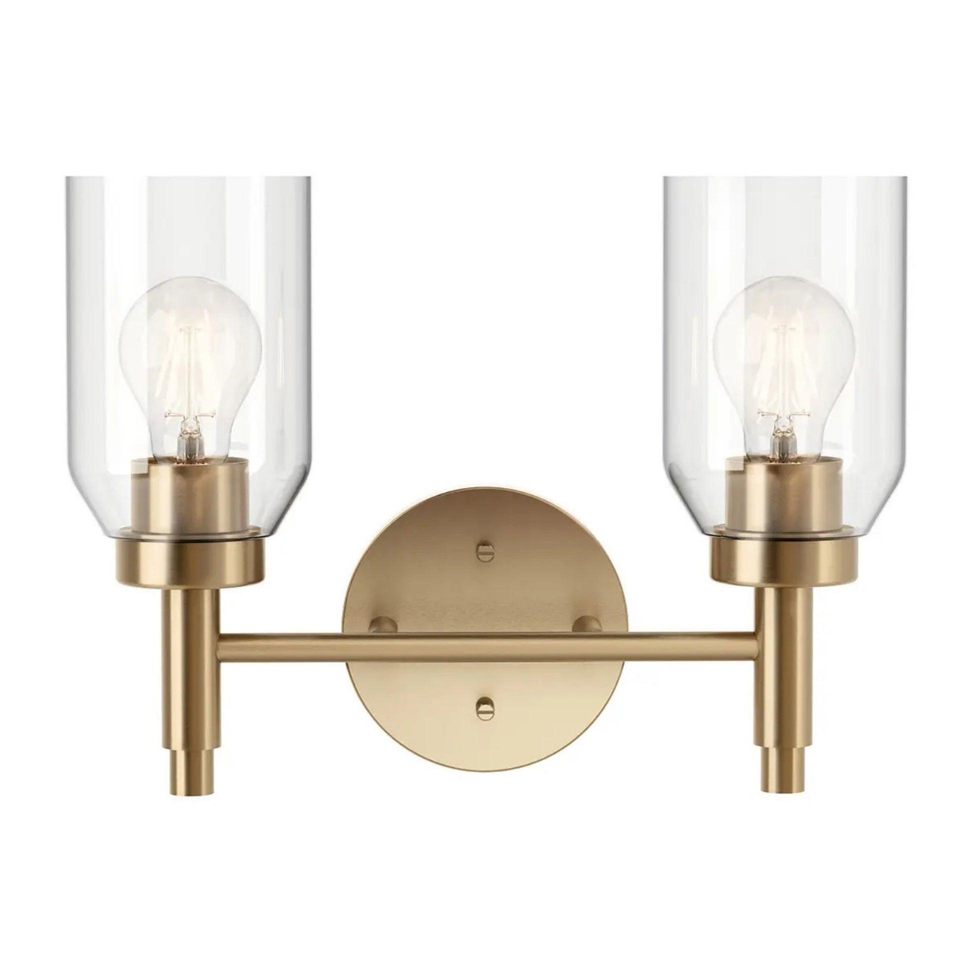 Kichler Lighting - Madden 14" 2-Light Vanity Light, Champagne Bronze Finish | Bees Lighting