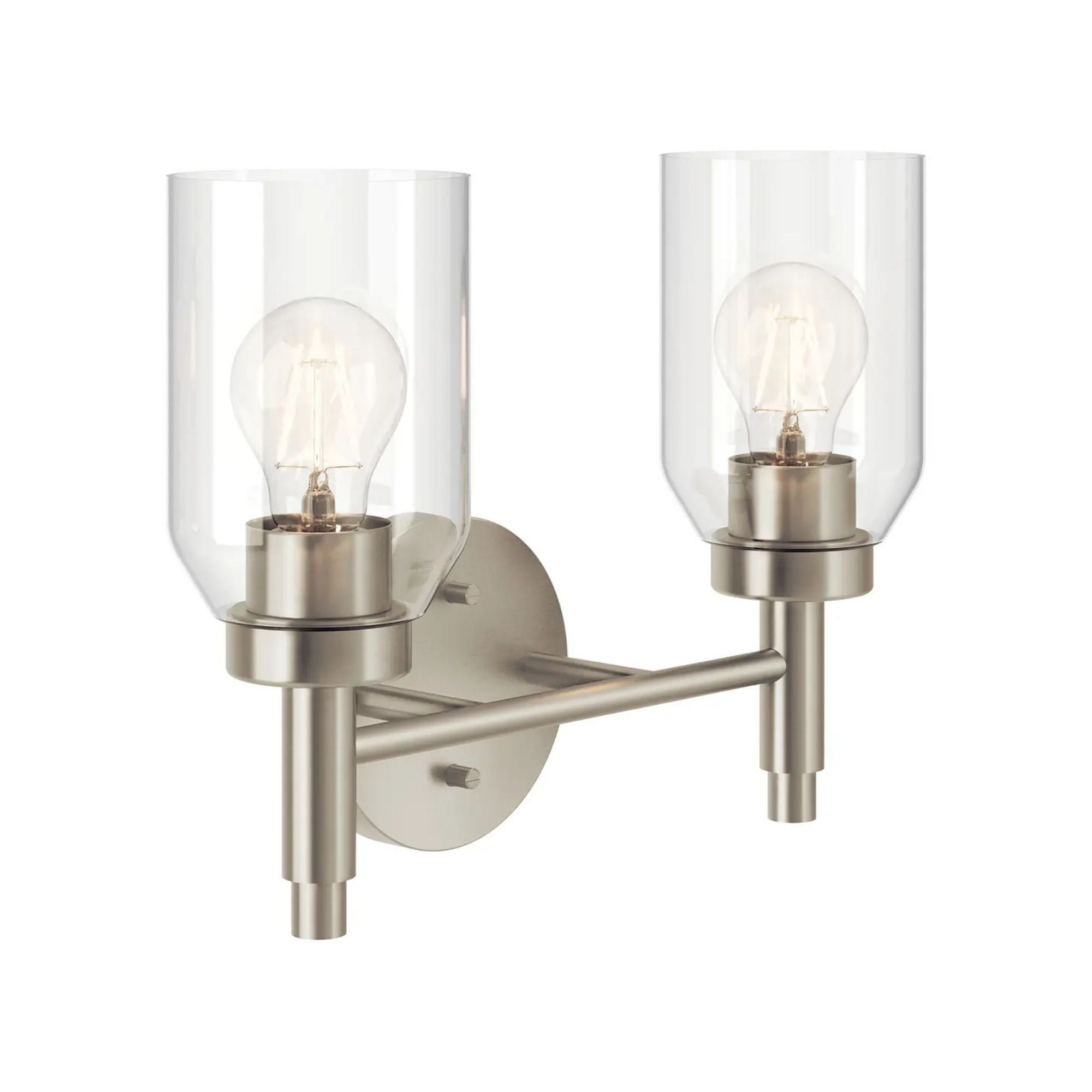 Madden 14" 2-Light Vanity Light, Brushed Nickel Finish