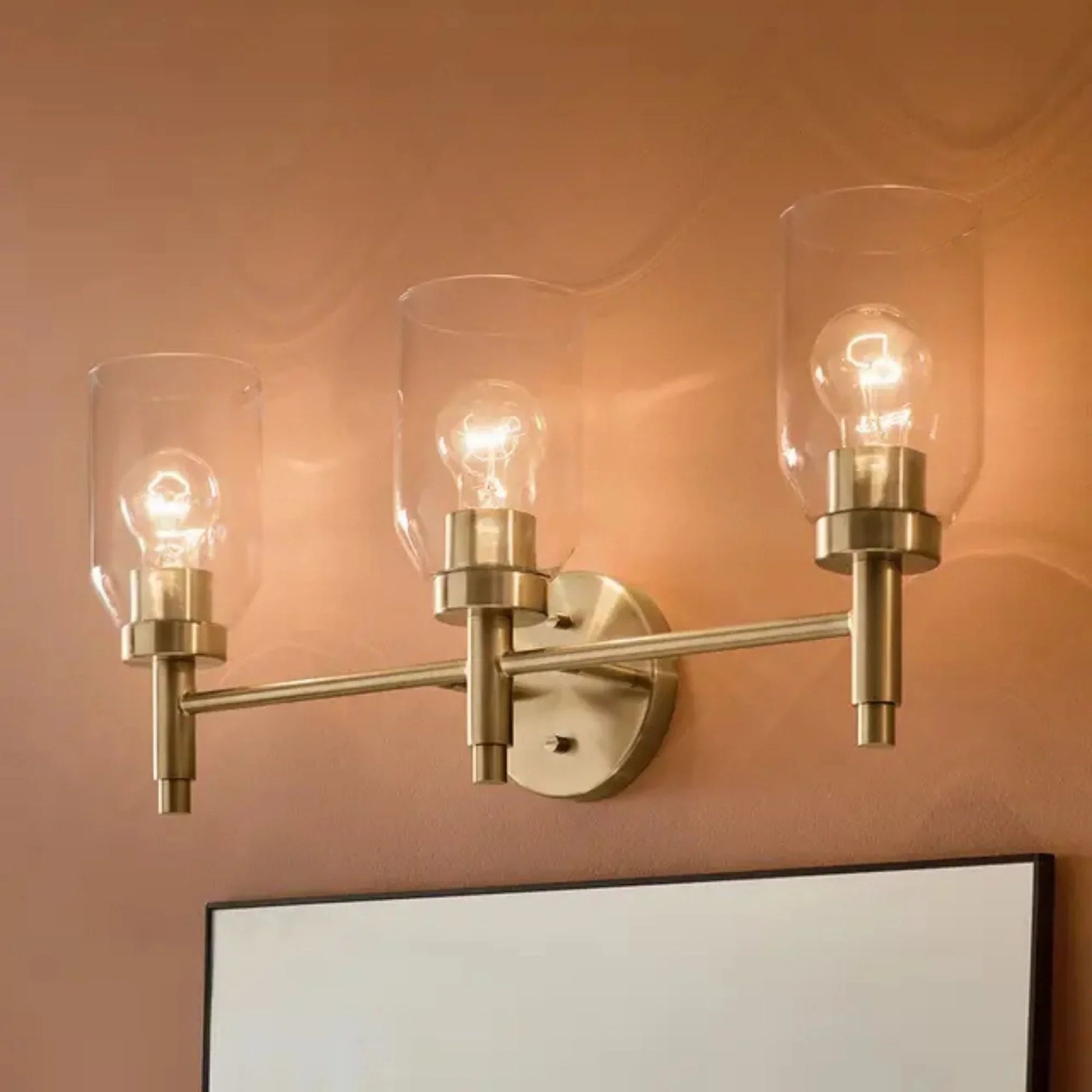 Kichler Lighting - Madden 24" 3-Light Vanity Light, Champagne Bronze Finish | Bees Lighting