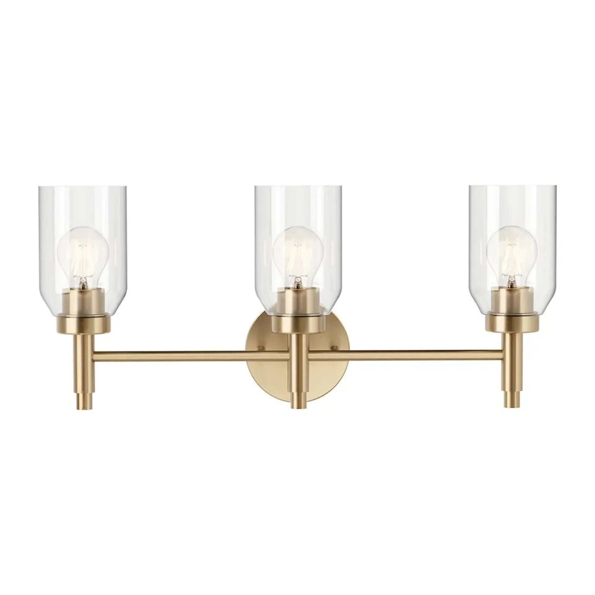 Kichler Lighting - Madden 24" 3-Light Vanity Light, Champagne Bronze Finish | Bees Lighting