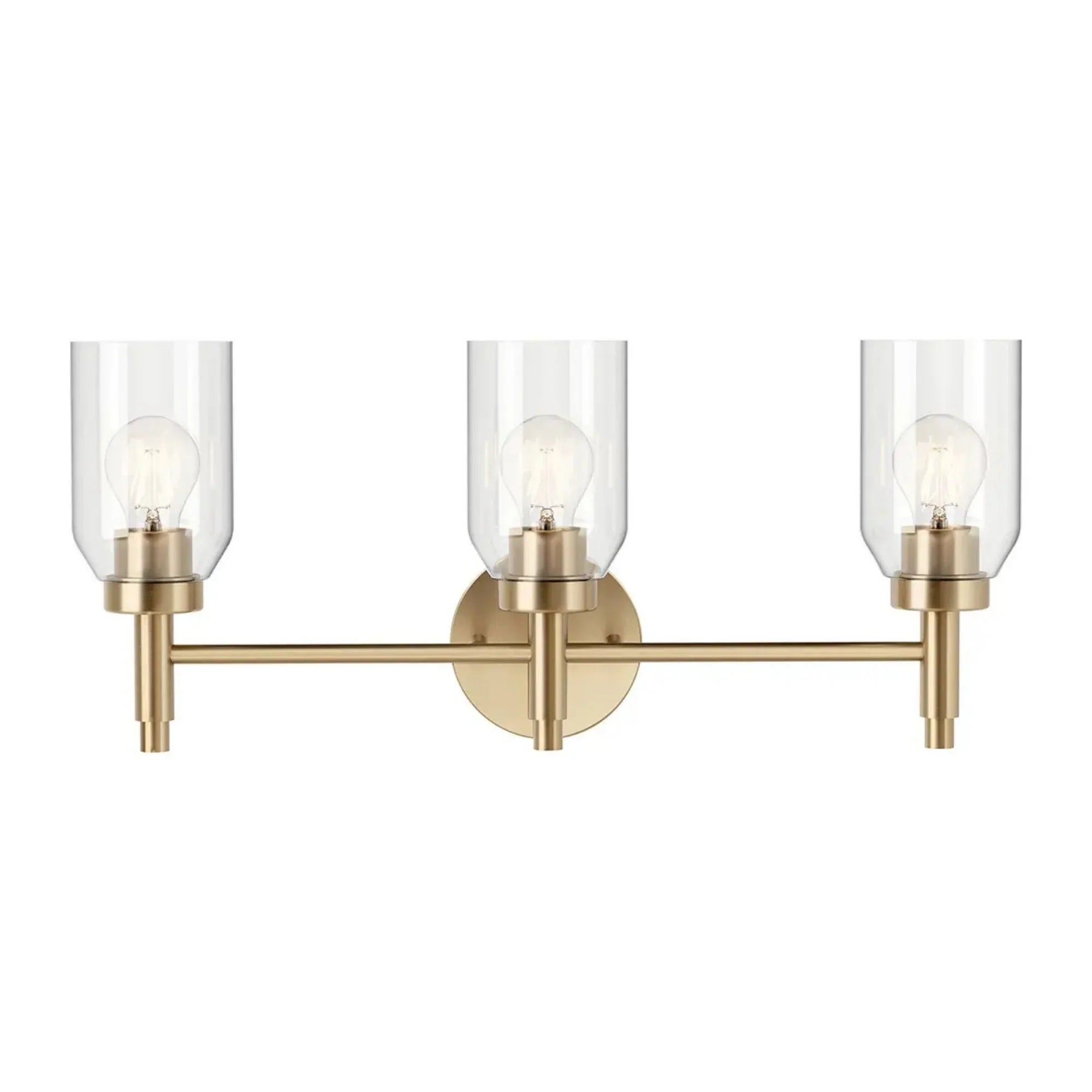 Kichler Lighting - Madden 24" 3-Light Vanity Light, Champagne Bronze Finish | Bees Lighting