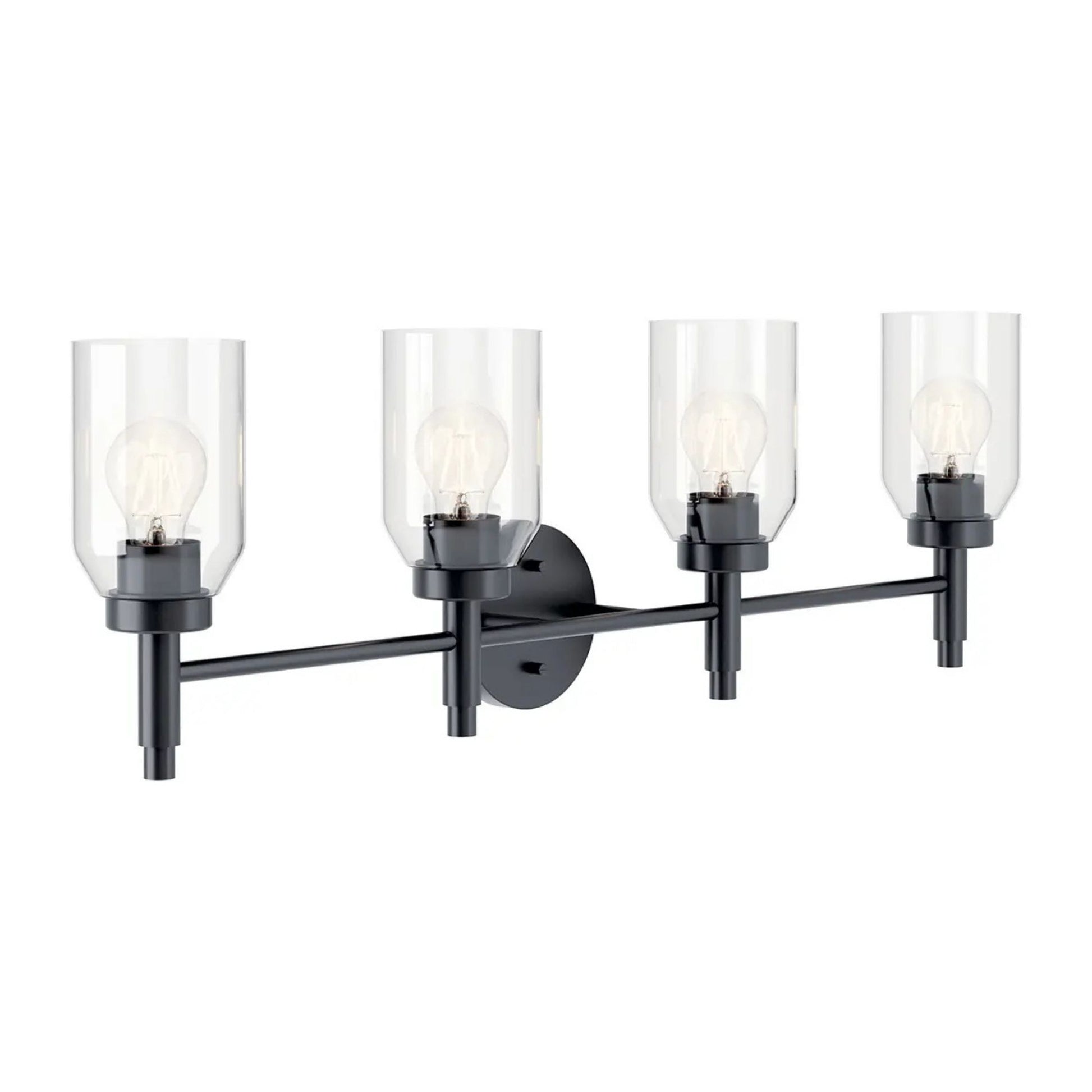 Kichler Lighting - Madden 34" 4-Light Vanity Light, Black Finish | Bees Lighting