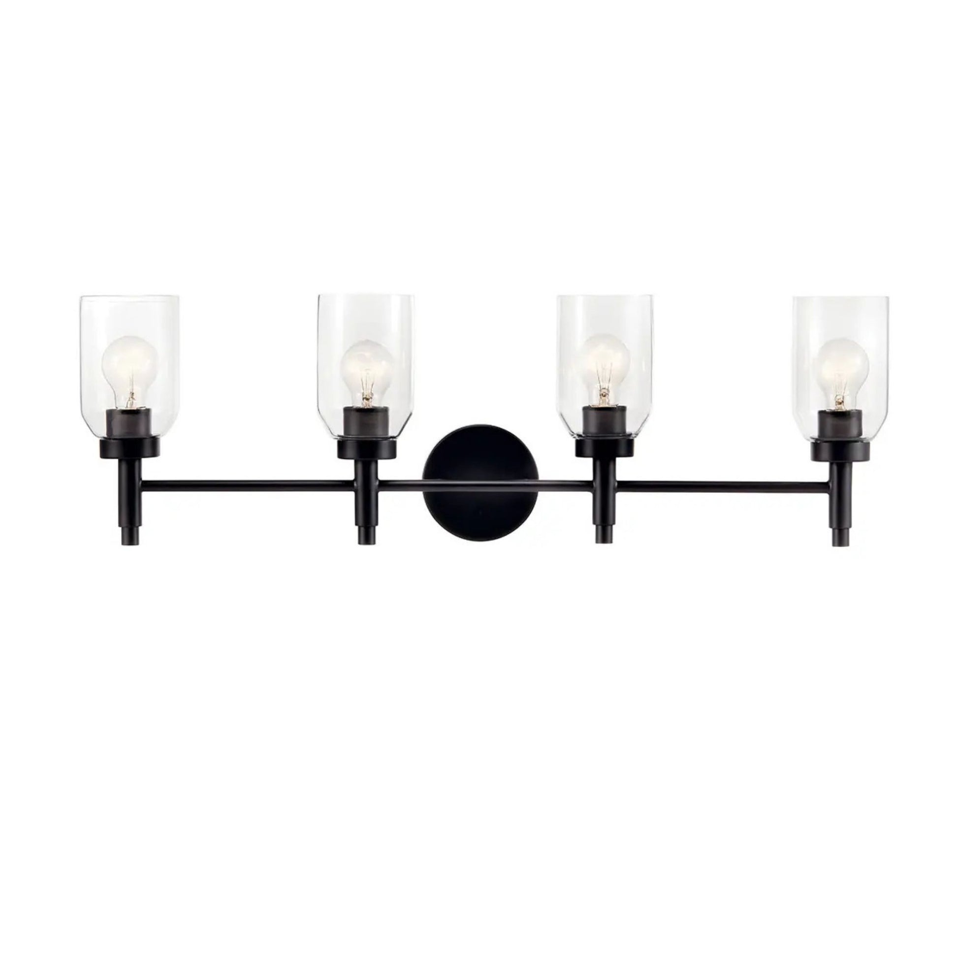 Kichler Lighting - Madden 34" 4-Light Vanity Light, Black Finish | Bees Lighting