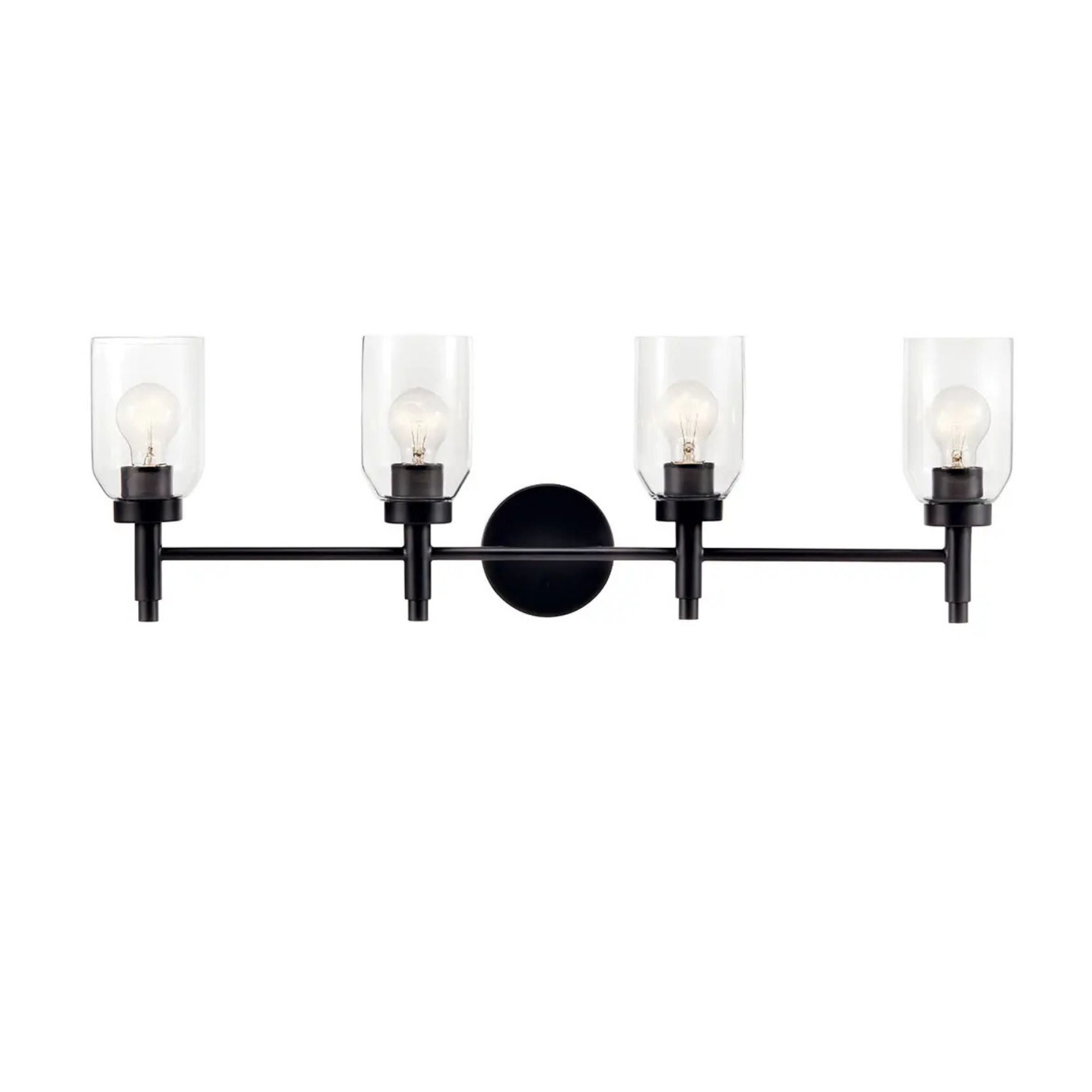 Kichler Lighting - Madden 34" 4-Light Vanity Light, Black Finish | Bees Lighting