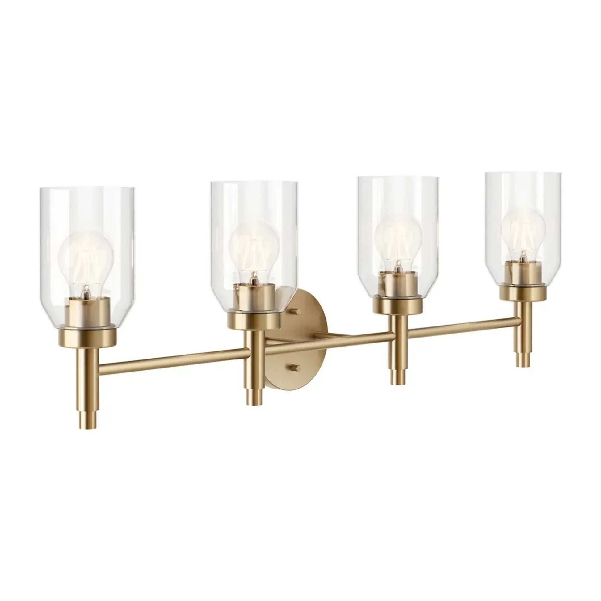 Kichler Lighting - Madden 34" 4-Light Vanity Light, Champagne Bronze Finish | Bees Lighting
