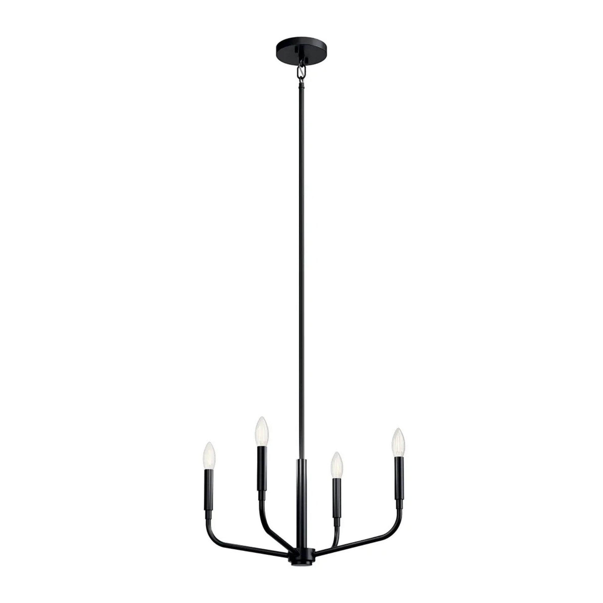 Kichler Lighting - Madden 20" 4-Light Chandelier, Mount Black Finish | Bees Lighting