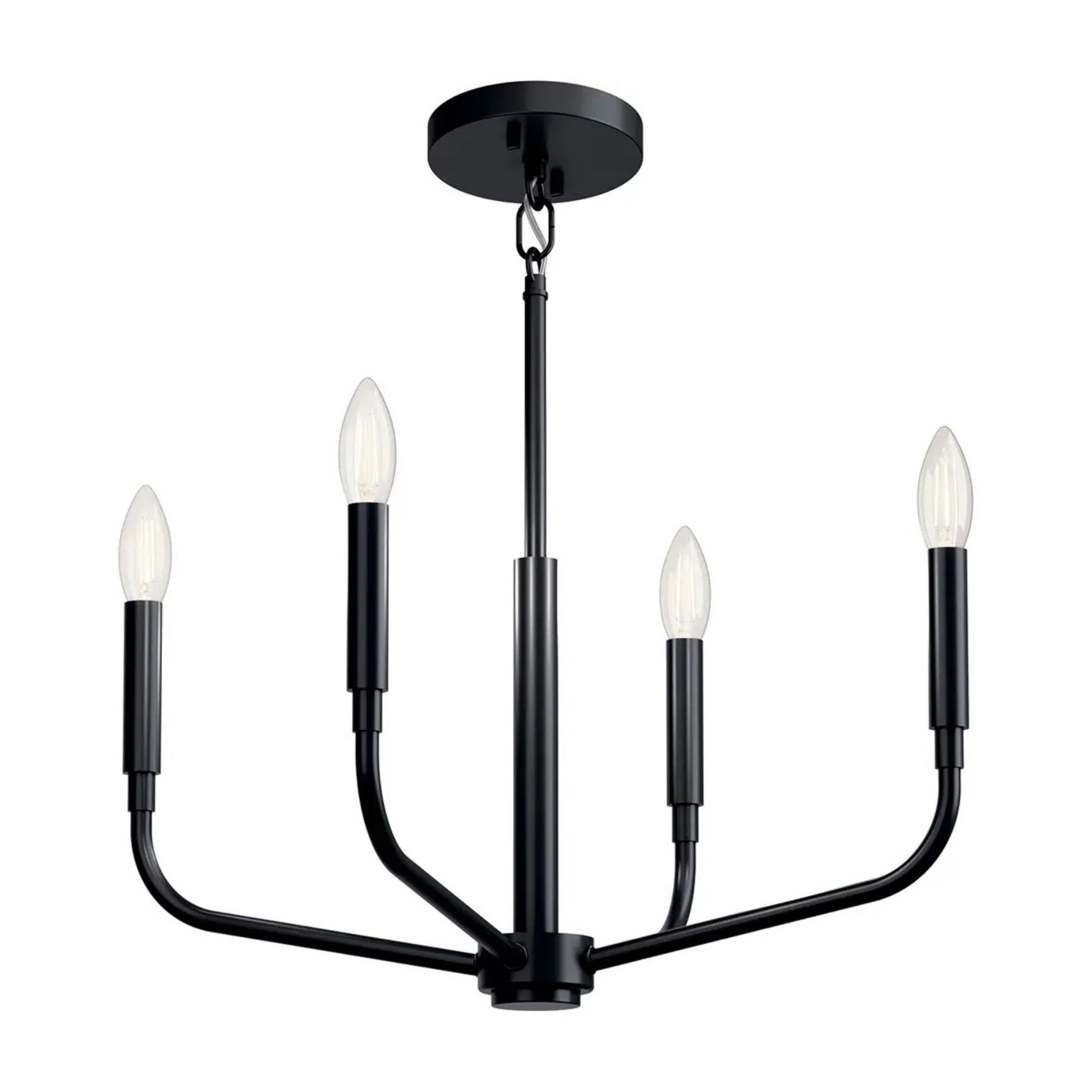 Kichler Lighting - Madden 20" 4-Light Chandelier, Mount Black Finish | Bees Lighting
