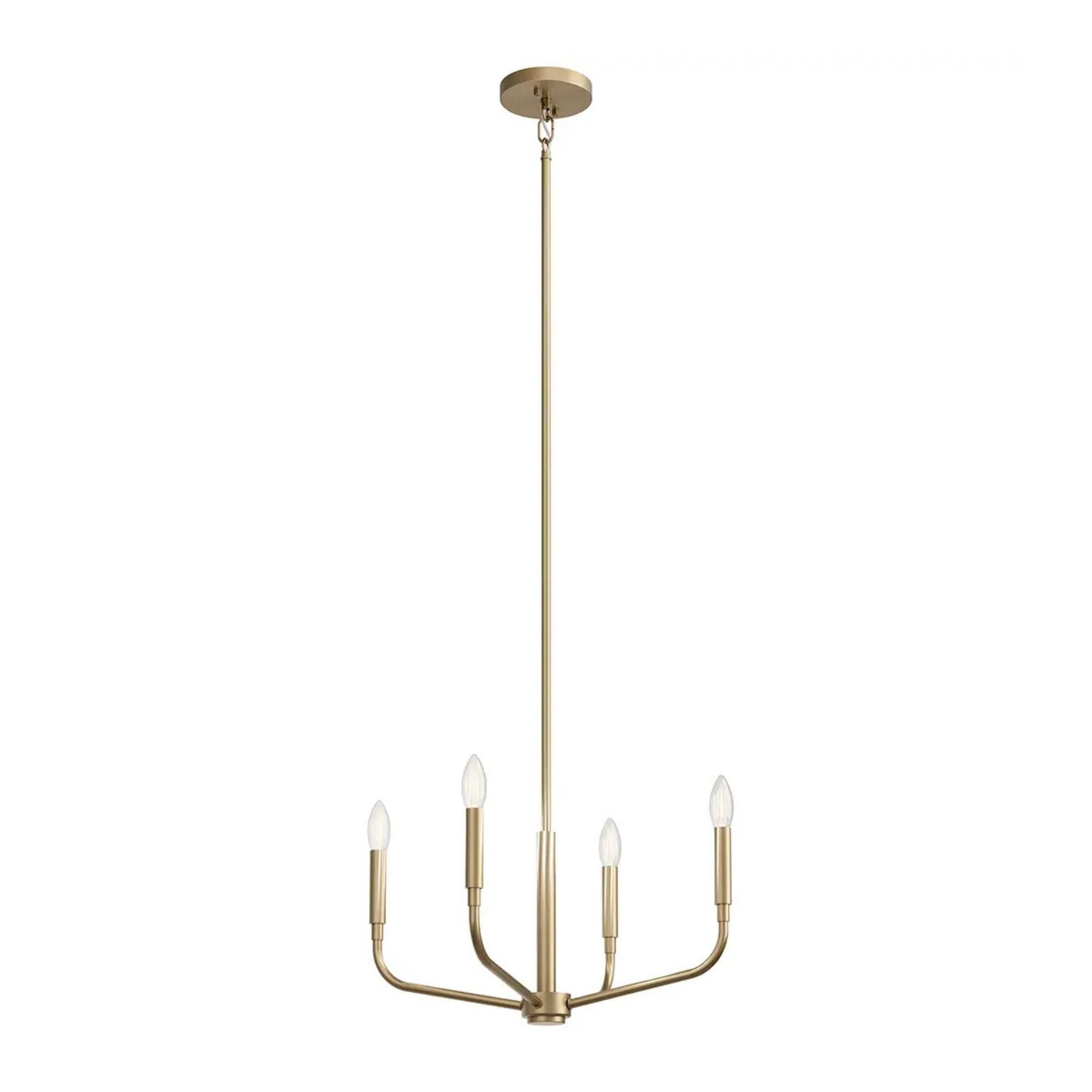 Kichler Lighting - Madden 20" 4-Light Chandelier, Mount Champagne Bronze Finish | Bees Lighting