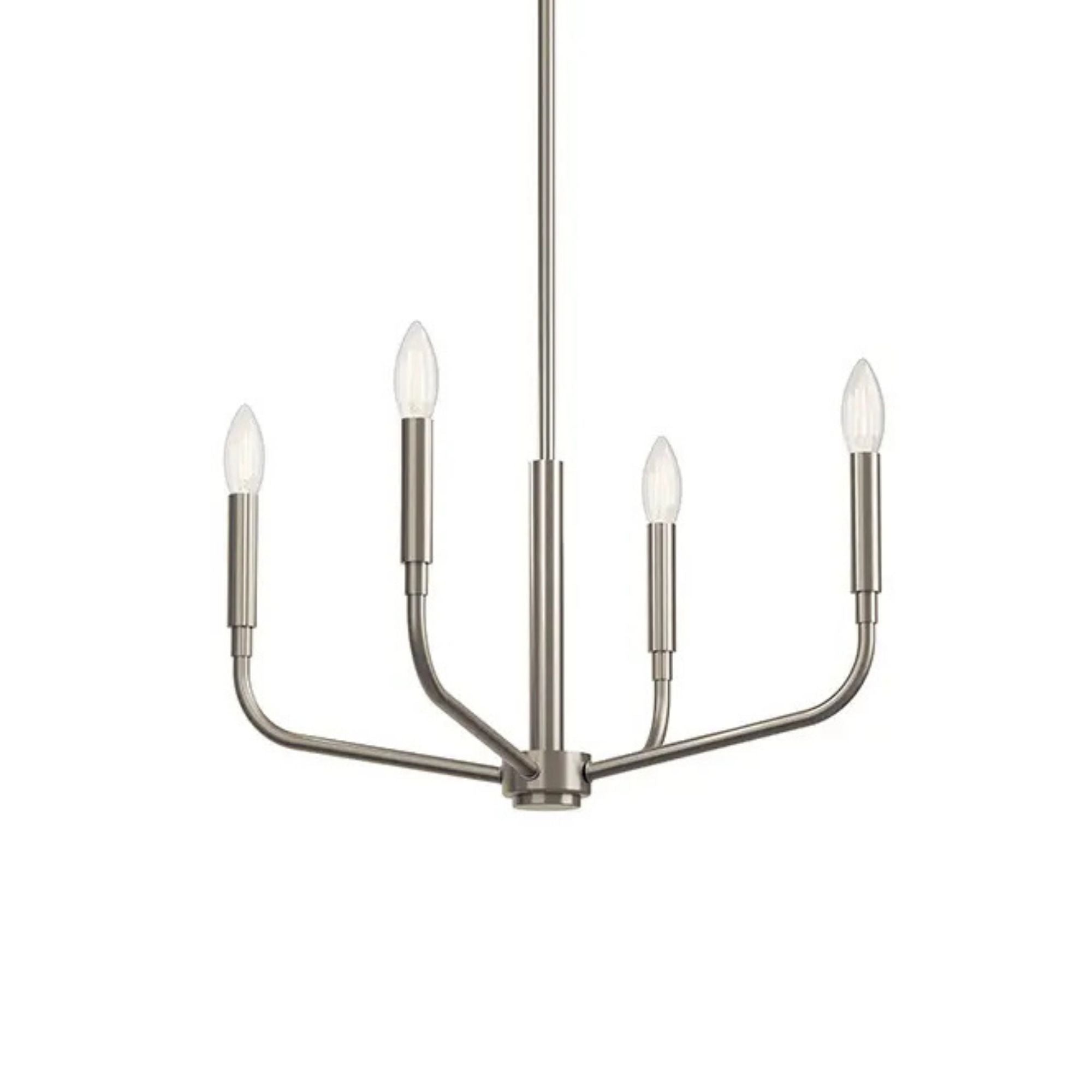 Madden 20" 4-Light Chandelier, Mount Brushed Nickel Finish