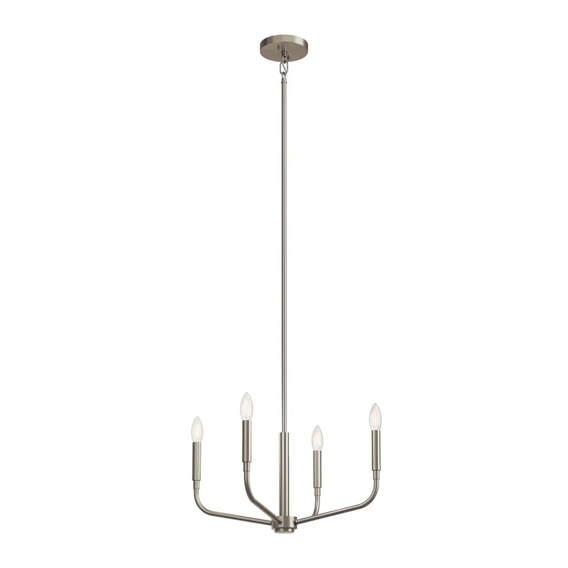Kichler Lighting - Madden 20" 4-Light Chandelier, Mount Brushed Nickel Finish | Bees Lighting