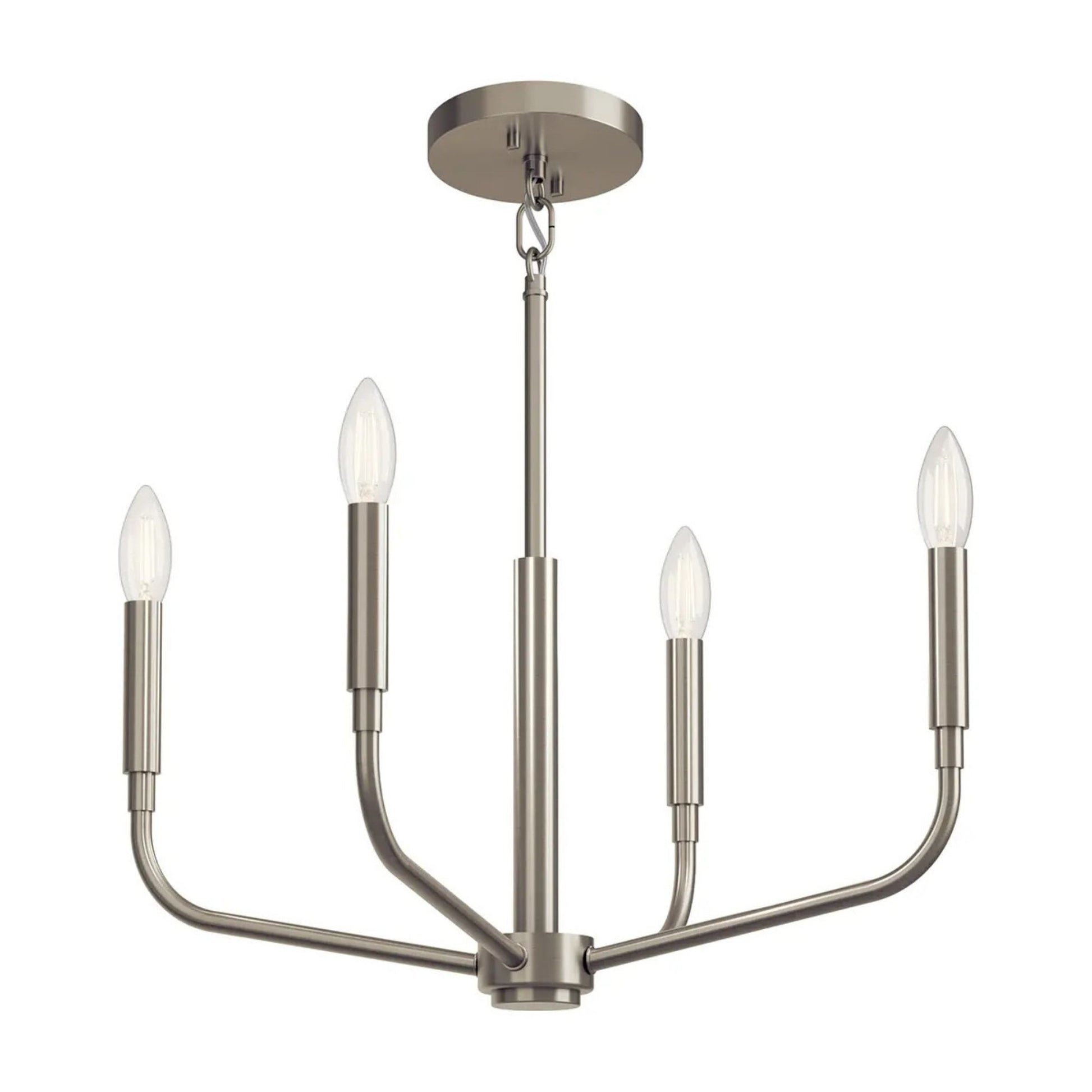 Kichler Lighting - Madden 20" 4-Light Chandelier, Mount Brushed Nickel Finish | Bees Lighting