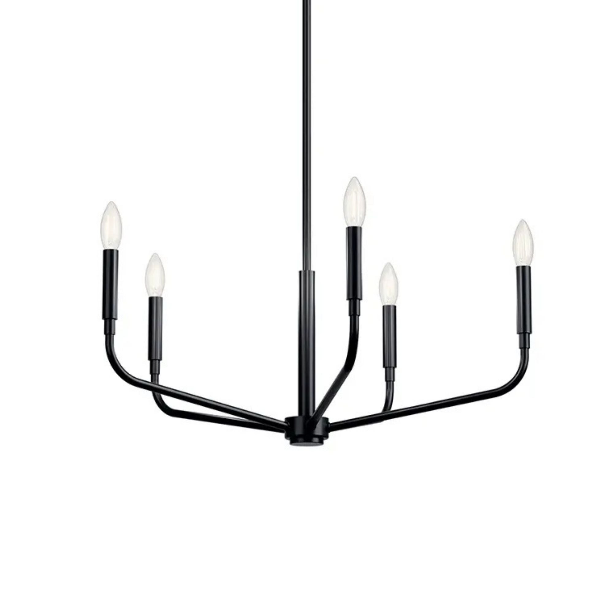Madden 26" 5-Light Chandelier, Black Finish