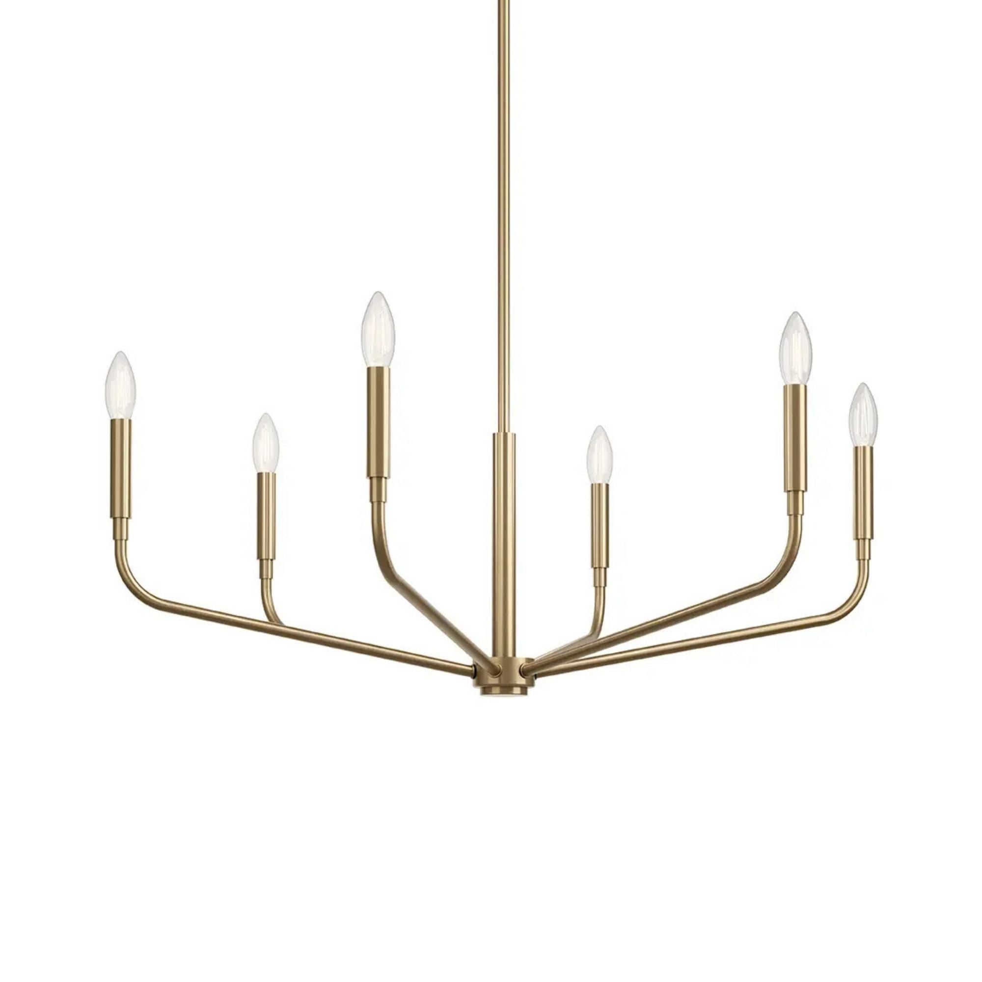 Madden 32" 6-Light Chandelier, Champagne Bronze Finish