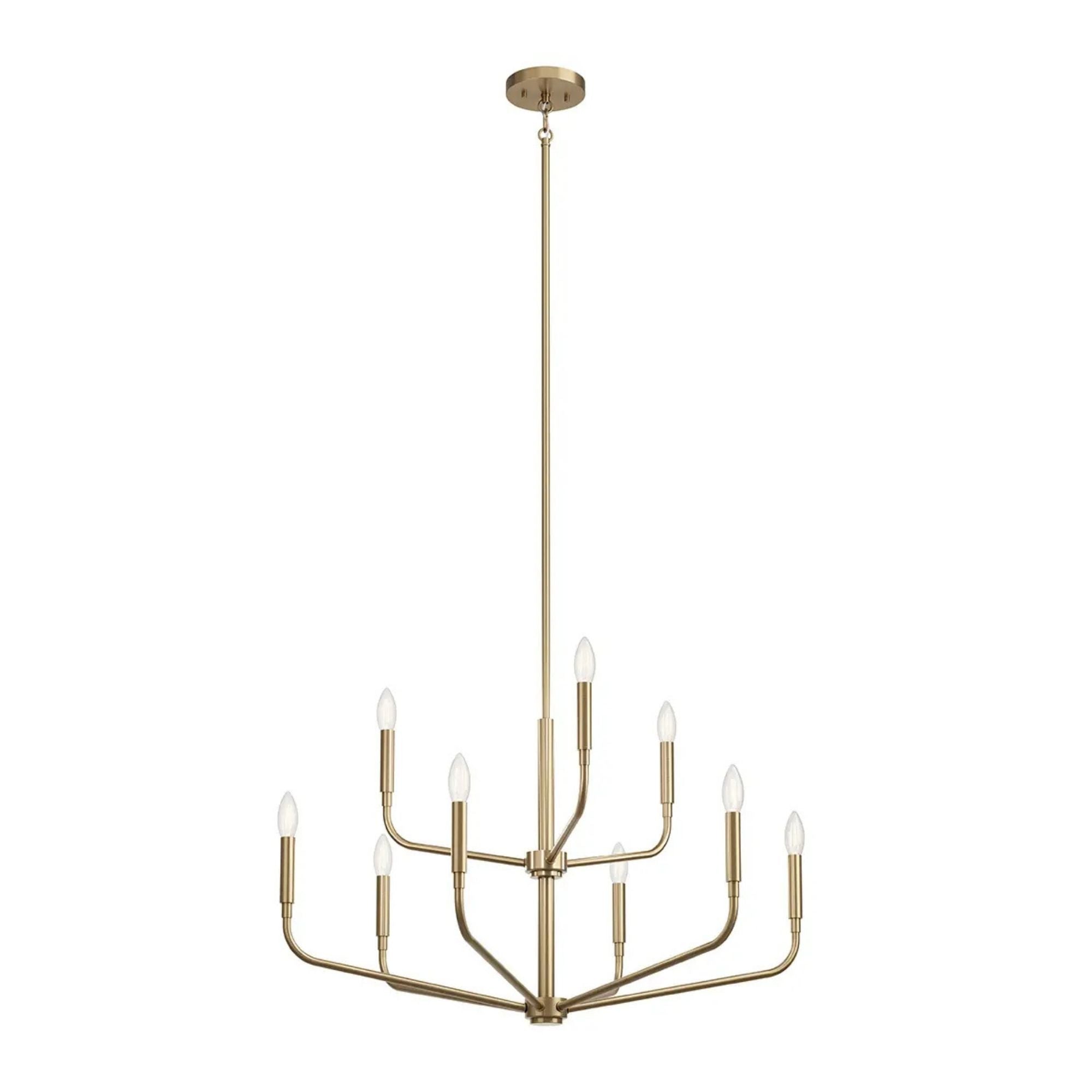 Kichler Lighting - Madden 32" 9-Light Chandelier, Champagne Bronze Finish | Bees Lighting
