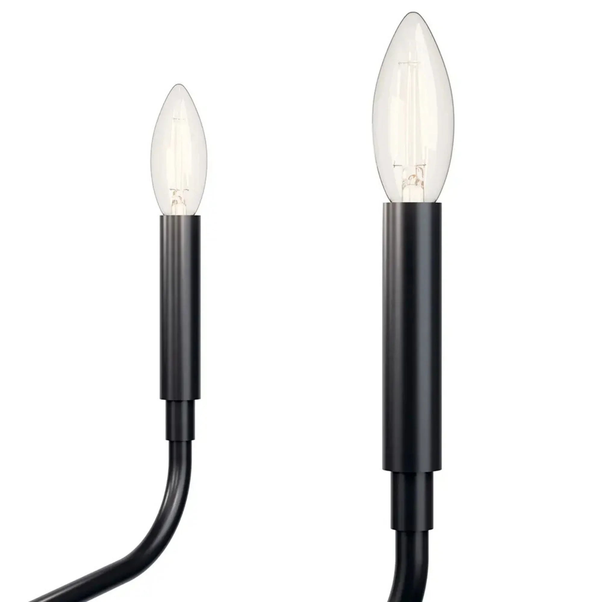 Kichler Lighting - Madden 45" 6-Light Linear Chandelier, Black Finish | Bees Lighting