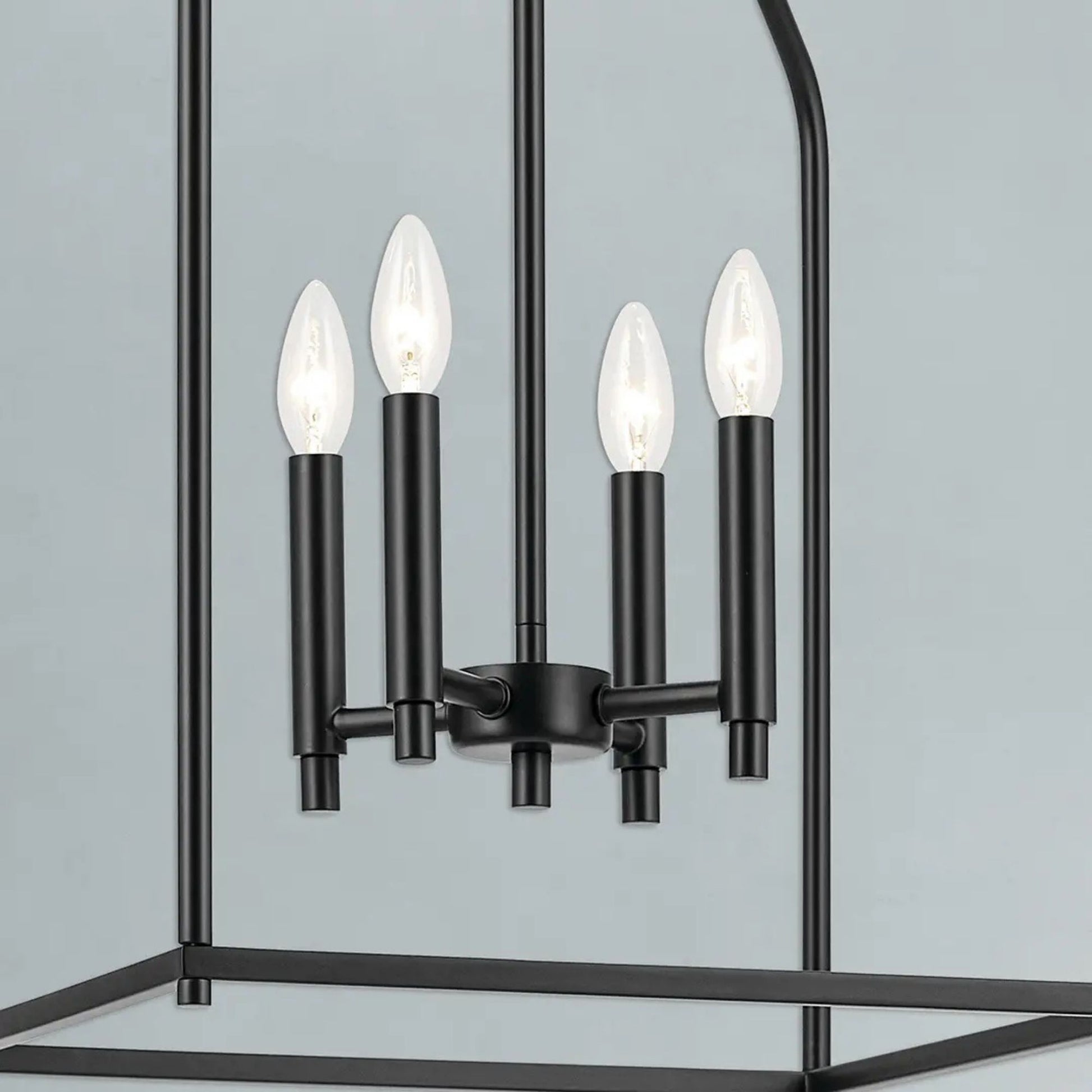 Kichler Lighting - Madden 25" 4-Light Foyer Pendant, Black Finish | Bees Lighting