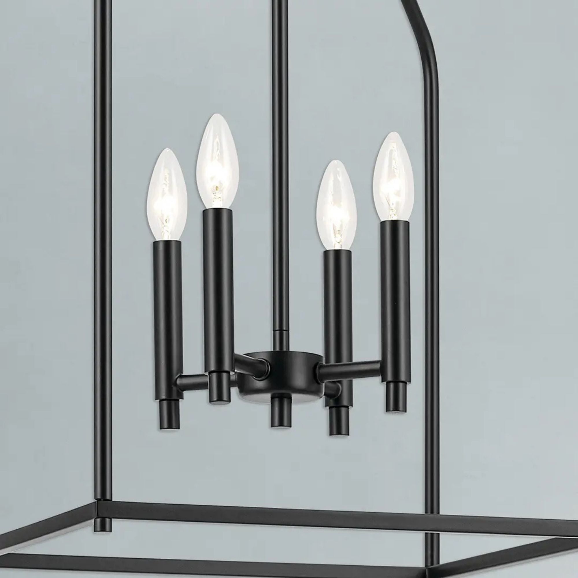 Kichler Lighting - Madden 25" 4-Light Foyer Pendant, Black Finish | Bees Lighting