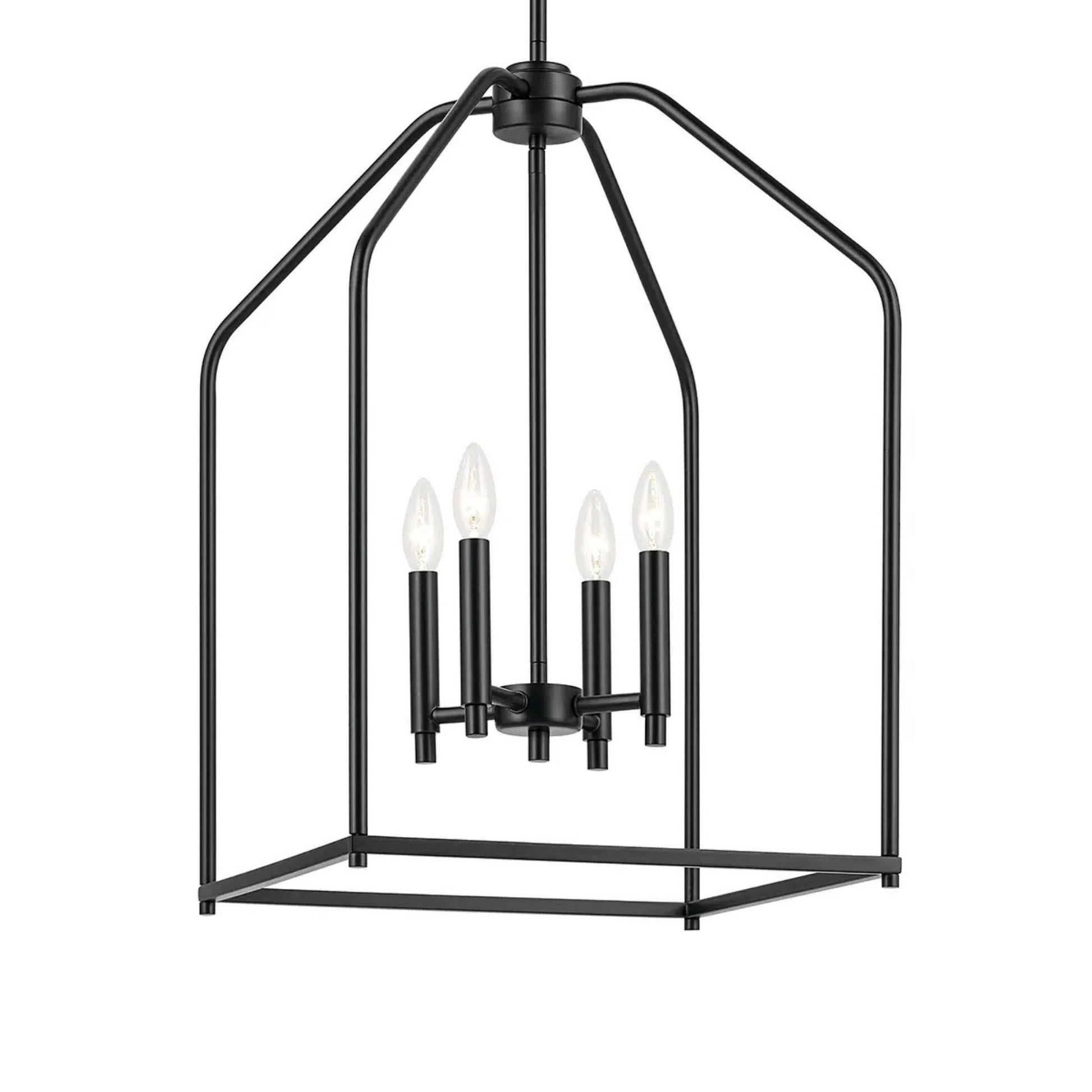 Kichler Lighting - Madden 25" 4-Light Foyer Pendant, Black Finish | Bees Lighting