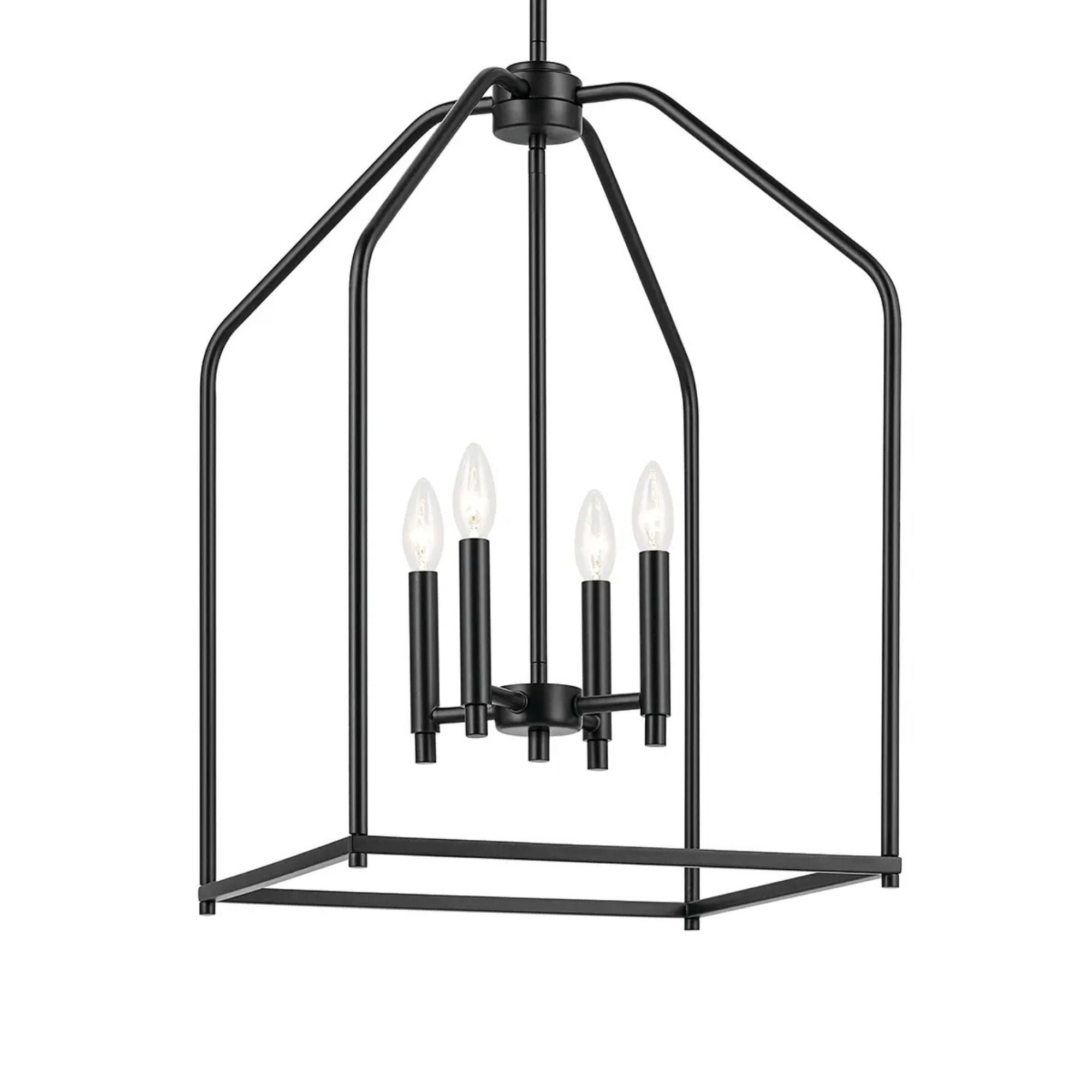 Kichler Lighting - Madden 25" 4-Light Foyer Pendant, Black Finish | Bees Lighting