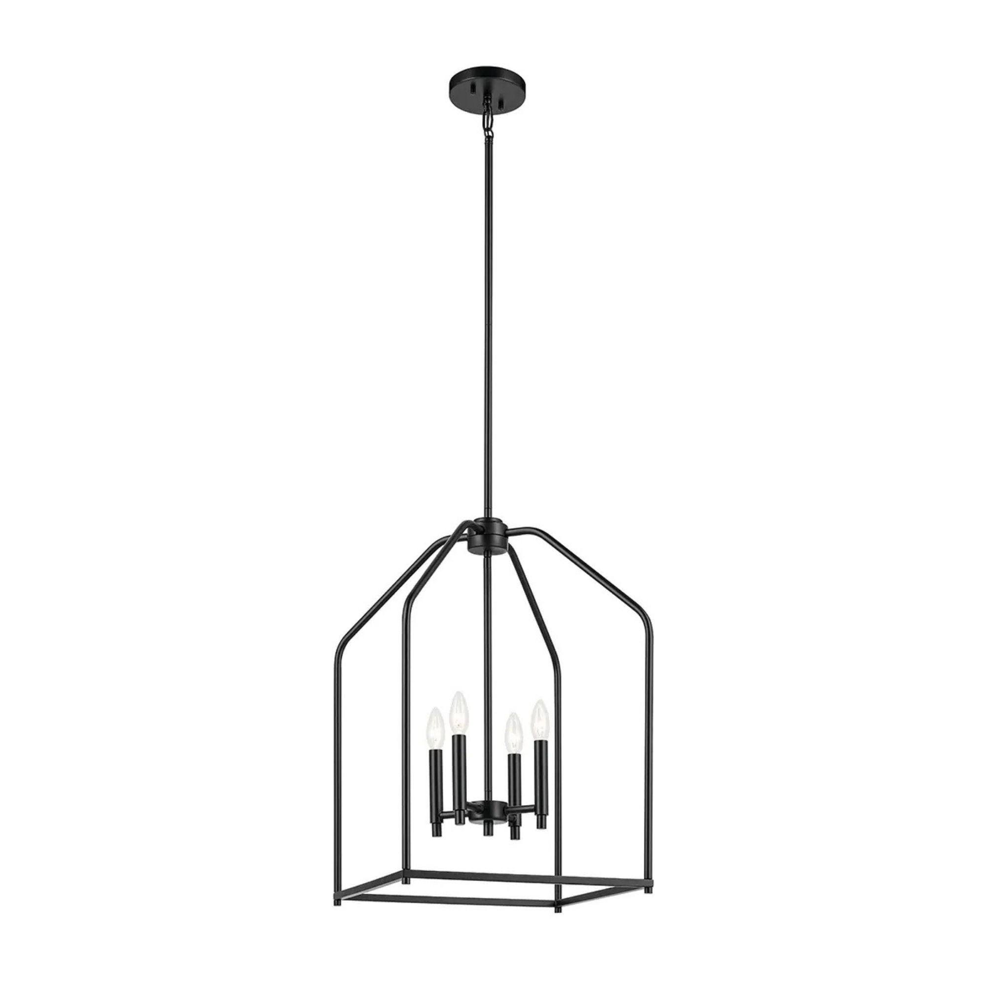 Kichler Lighting - Madden 25" 4-Light Foyer Pendant, Black Finish | Bees Lighting