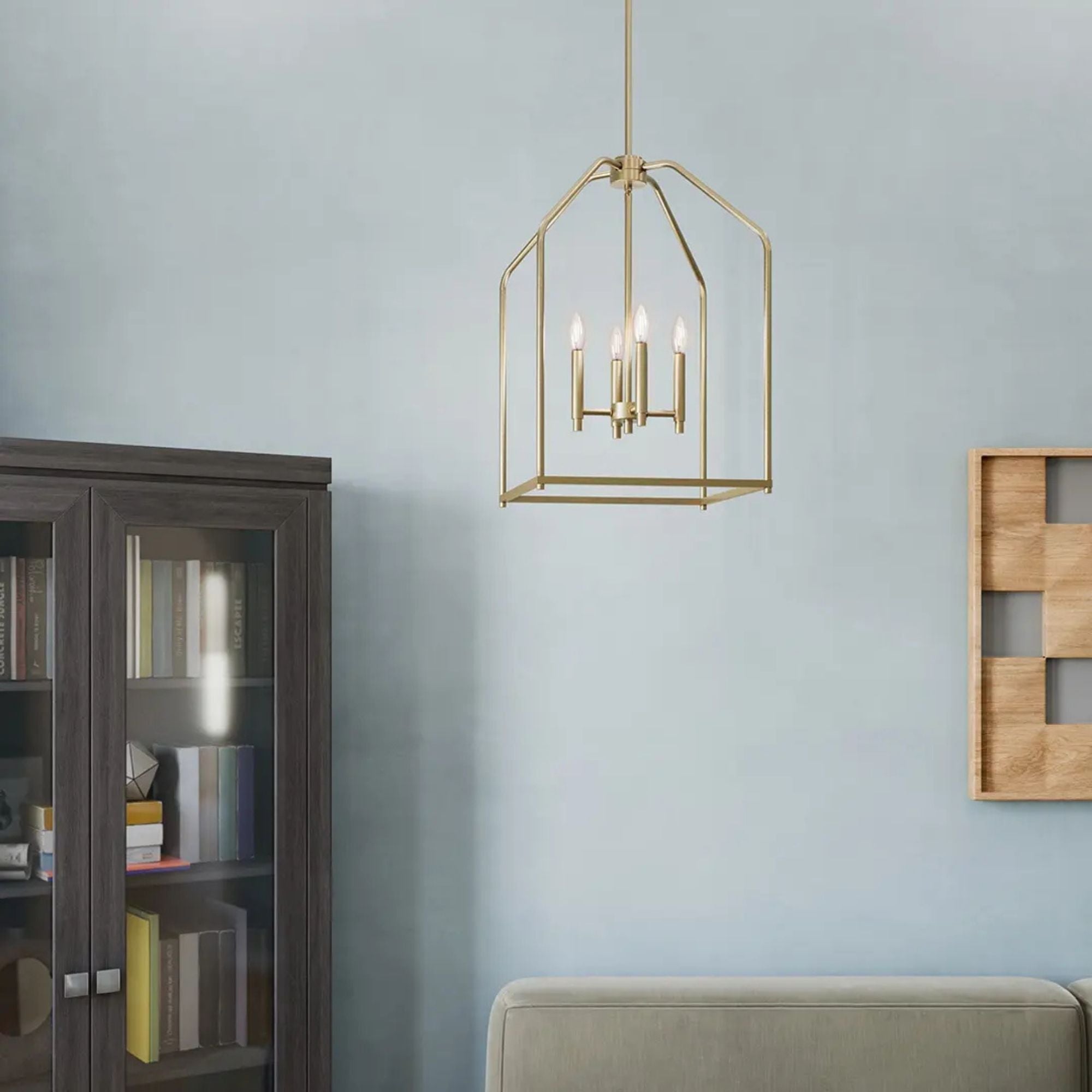 Kichler Lighting - Madden 25" 4-Light Foyer Pendant, Champagne Bronze Finish | Bees Lighting