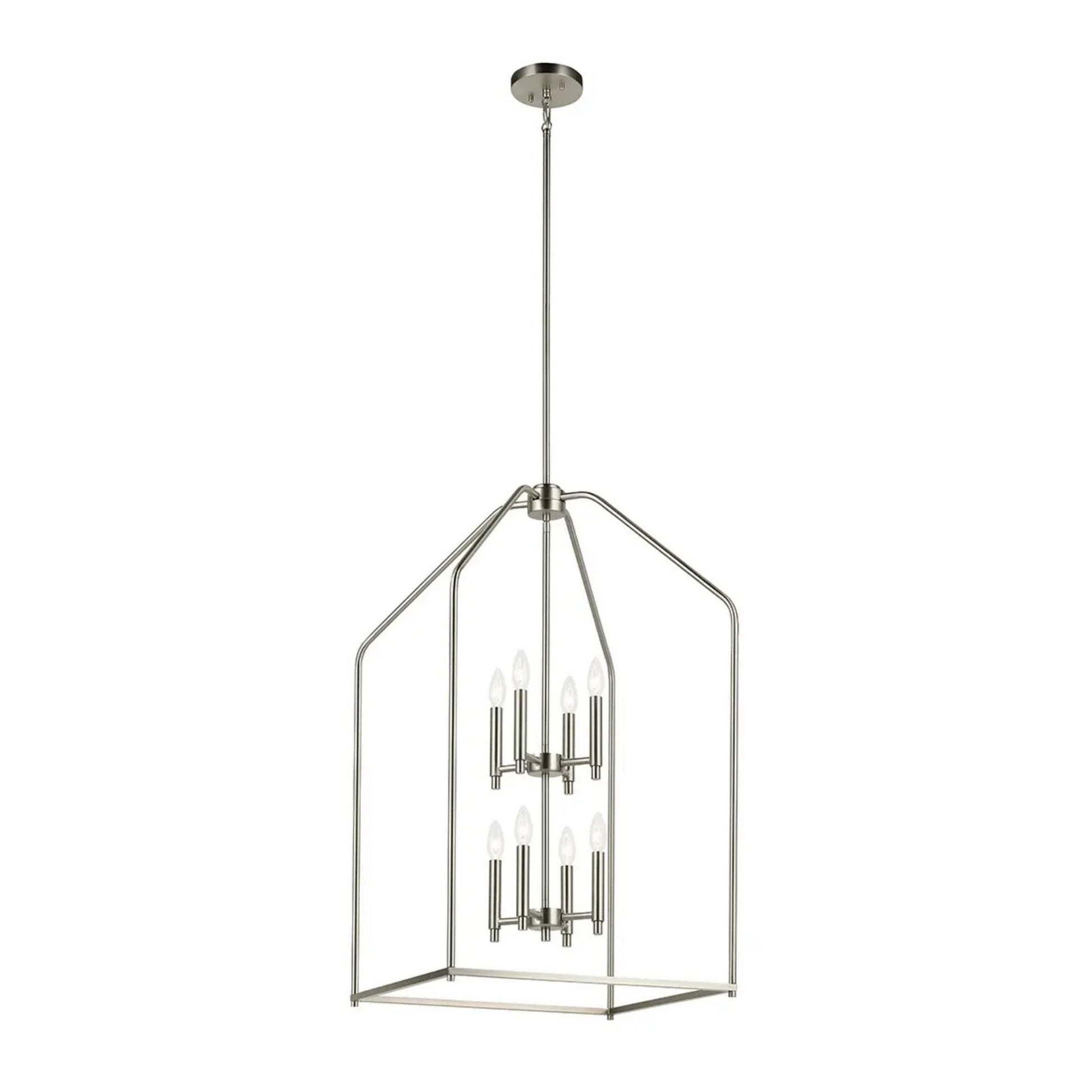 Kichler Lighting - Madden 36" 8-Light Foyer Pendant, Brushed Nickel Finish | Bees Lighting