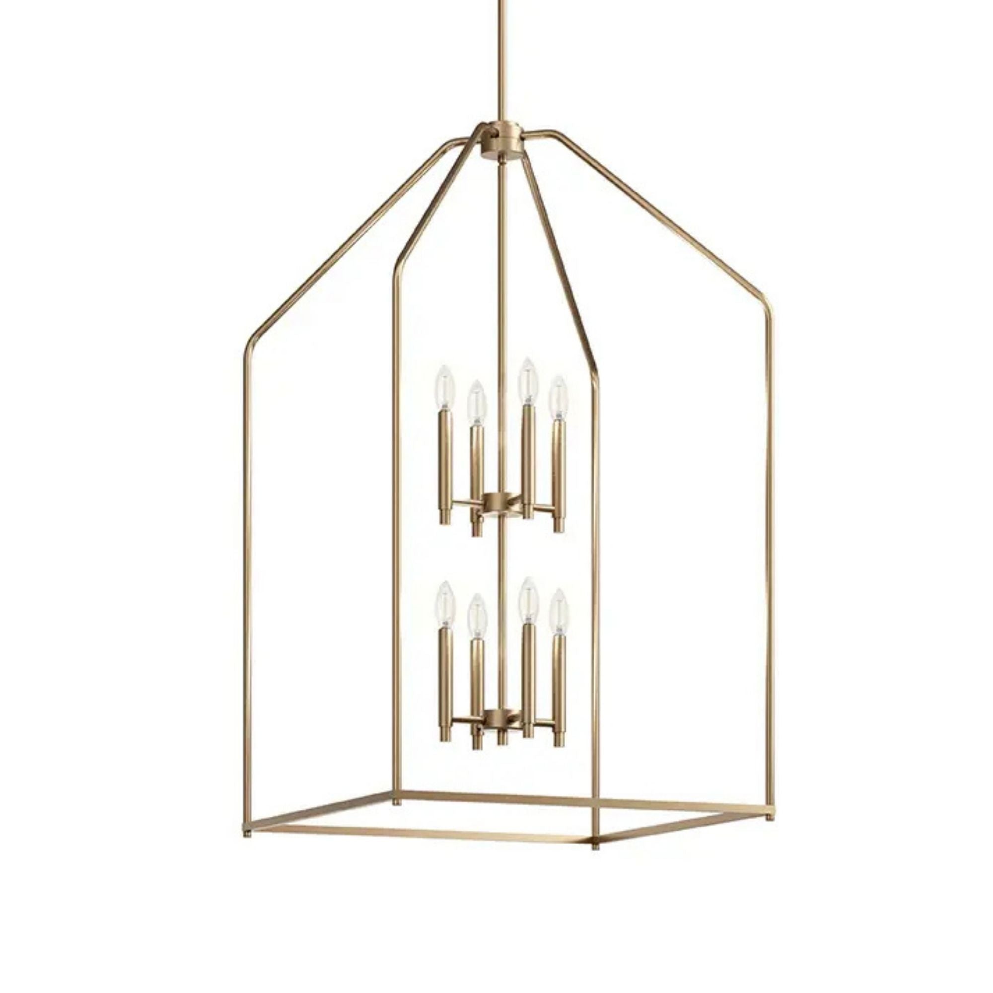 Madden 43" 8-Light Foyer Pendant, Champagne Bronze Finish