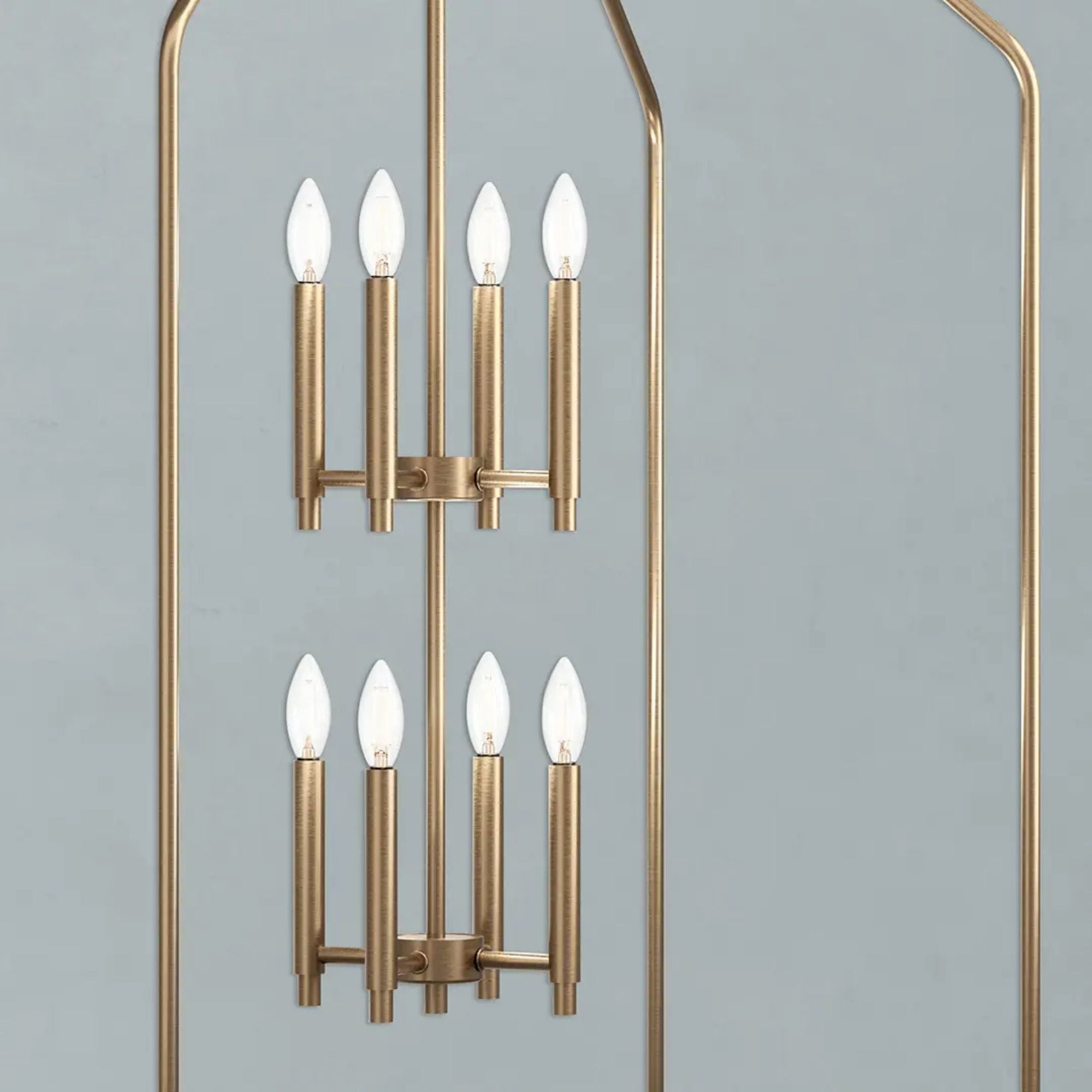 Kichler Lighting - Madden 43" 8-Light Foyer Pendant, Champagne Bronze Finish | Bees Lighting