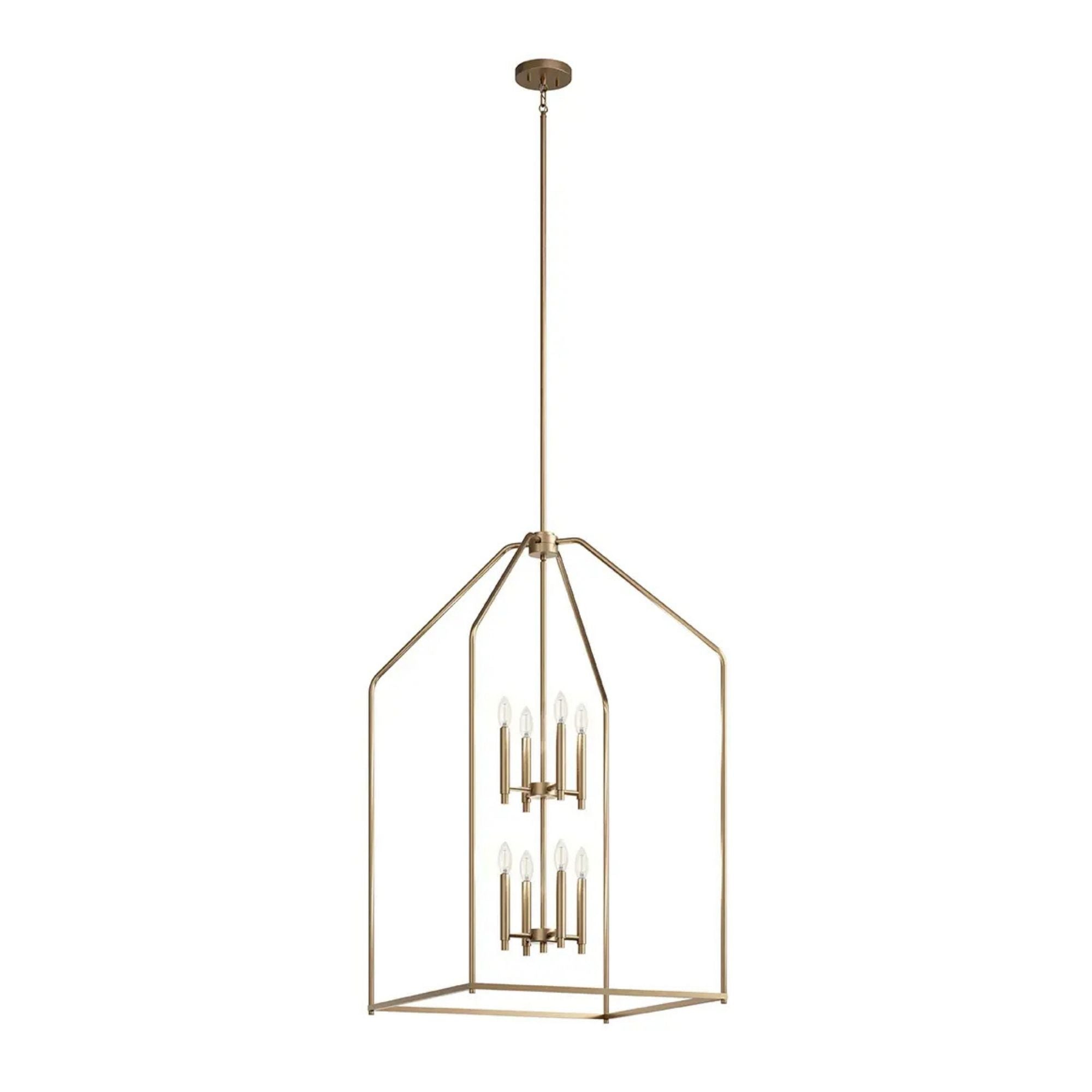 Kichler Lighting - Madden 43" 8-Light Foyer Pendant, Champagne Bronze Finish | Bees Lighting