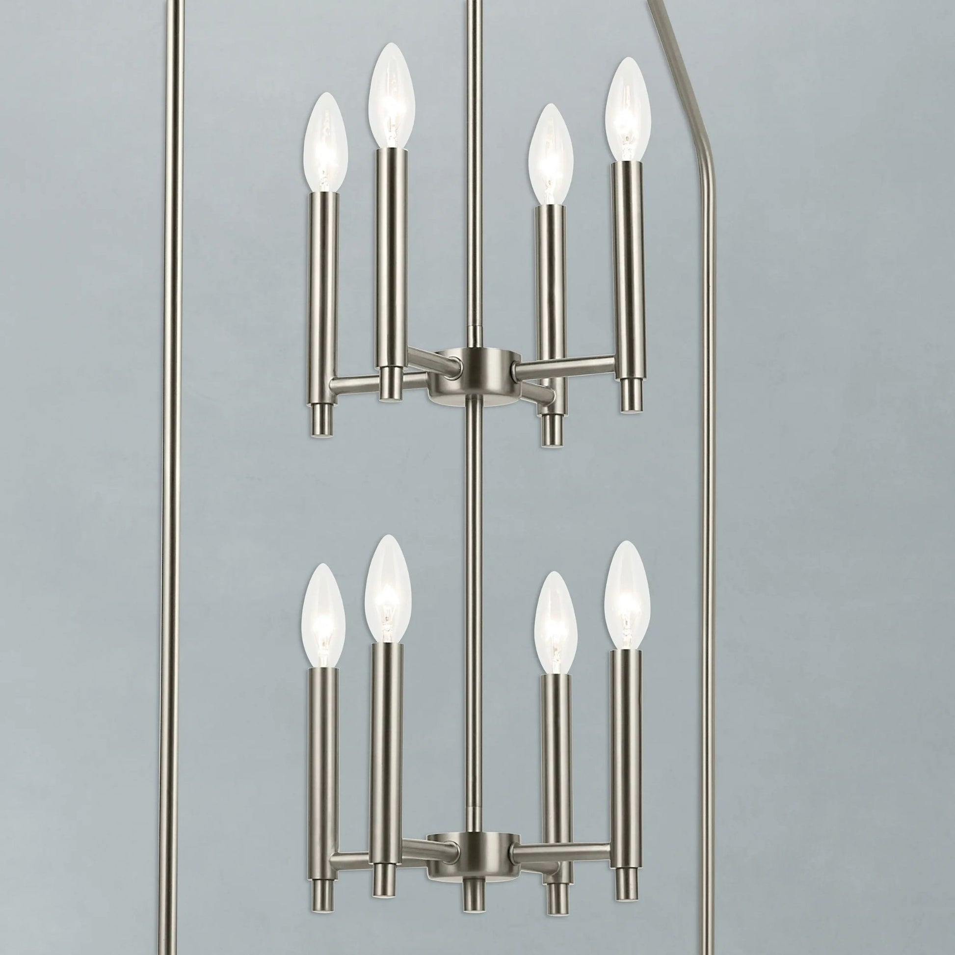Kichler Lighting - Madden 43" 8-Light Foyer Pendant, Brushed Nickel Finish | Bees Lighting