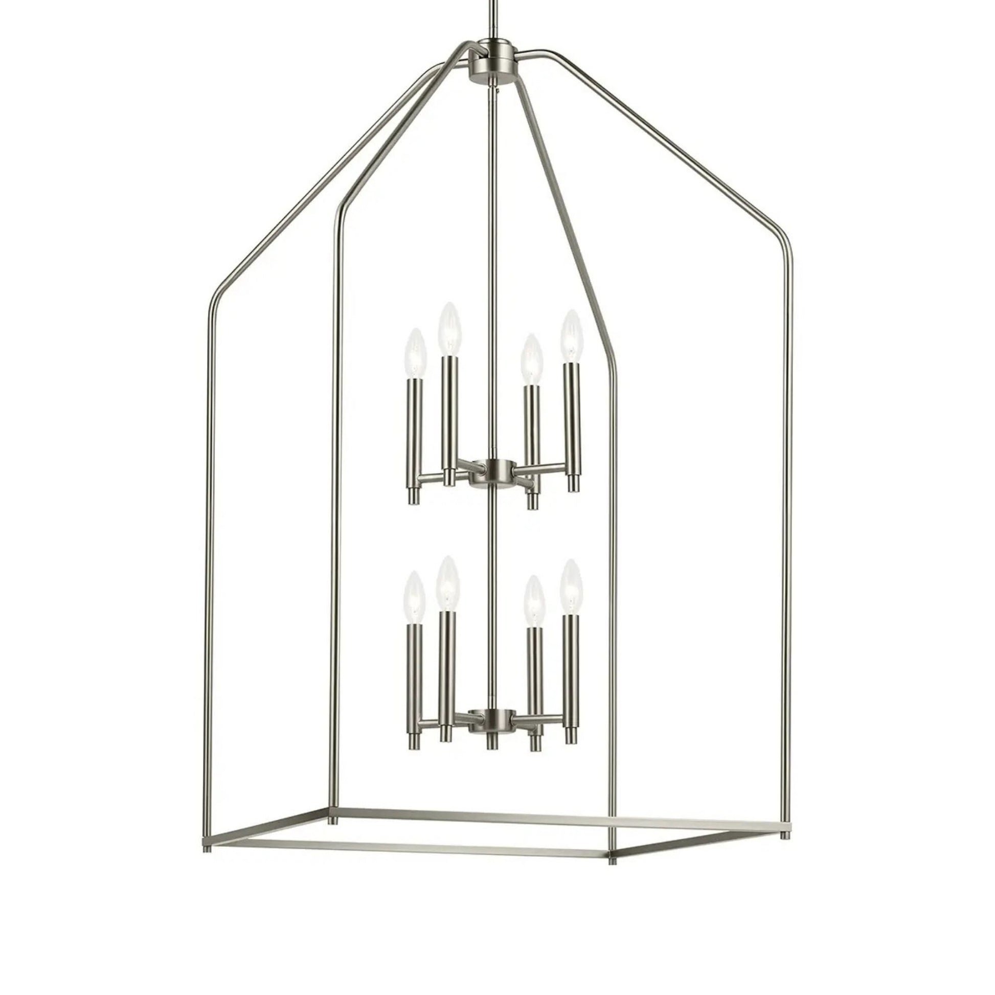 Kichler Lighting - Madden 43" 8-Light Foyer Pendant, Brushed Nickel Finish | Bees Lighting