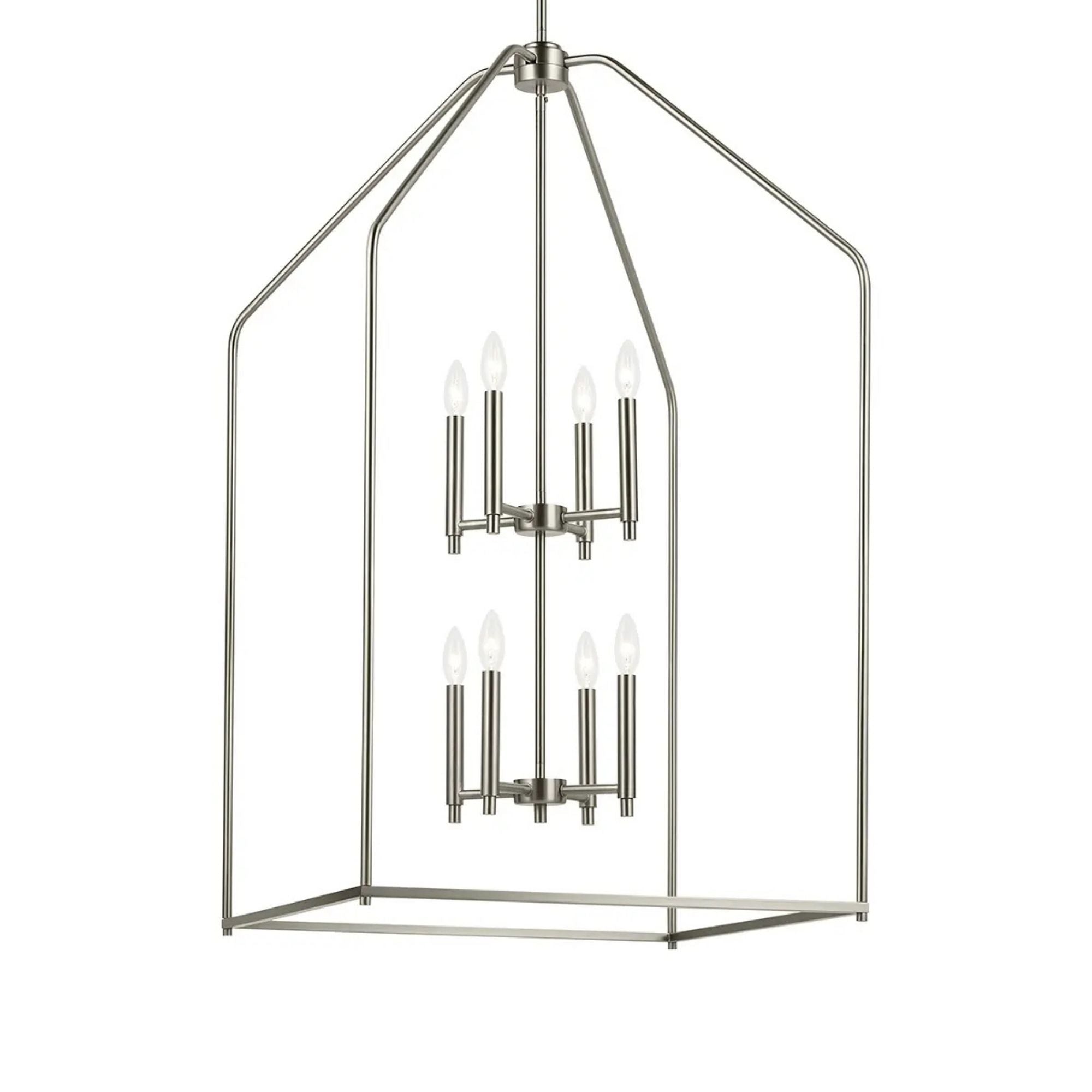 Kichler Lighting - Madden 43" 8-Light Foyer Pendant, Brushed Nickel Finish | Bees Lighting