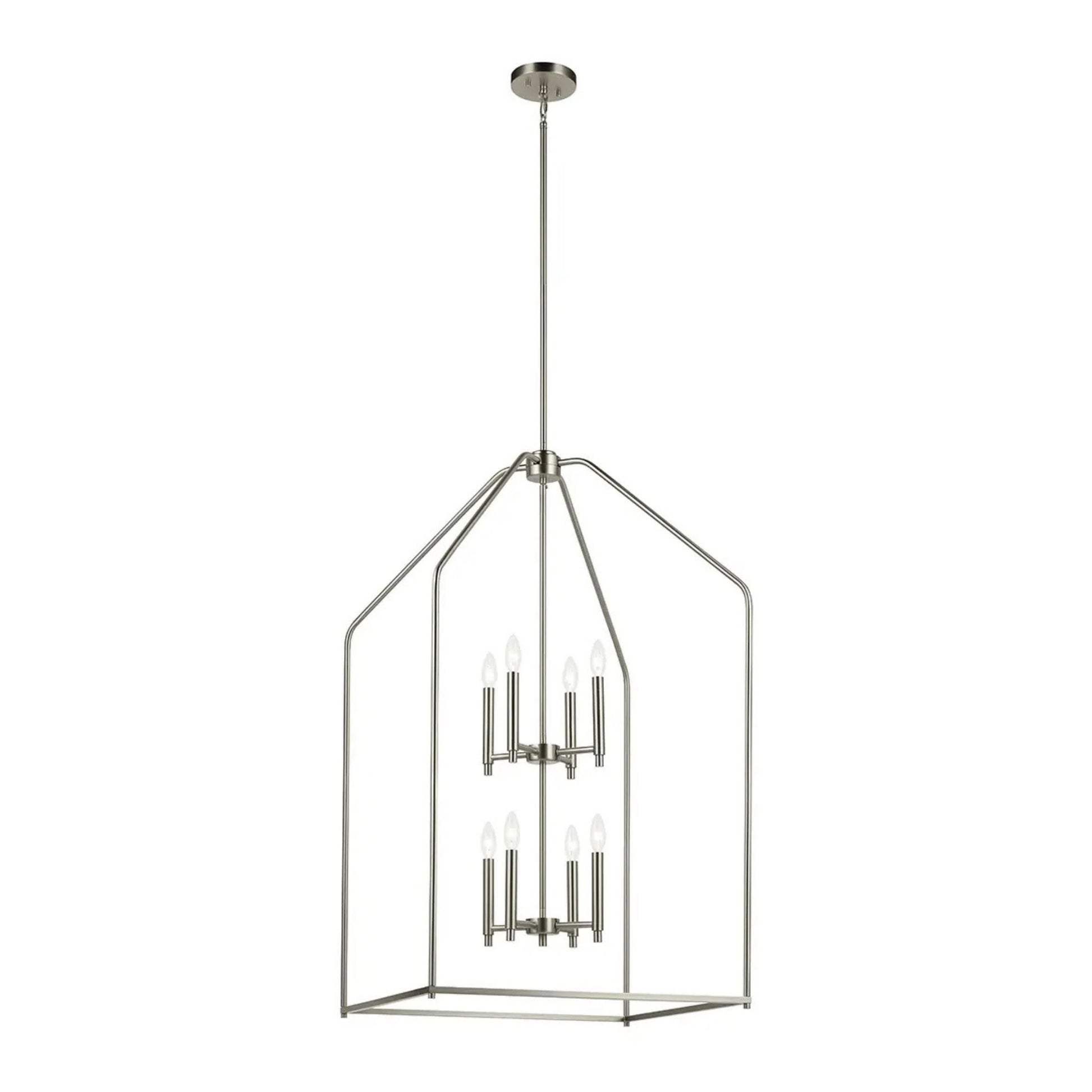 Kichler Lighting - Madden 43" 8-Light Foyer Pendant, Brushed Nickel Finish | Bees Lighting