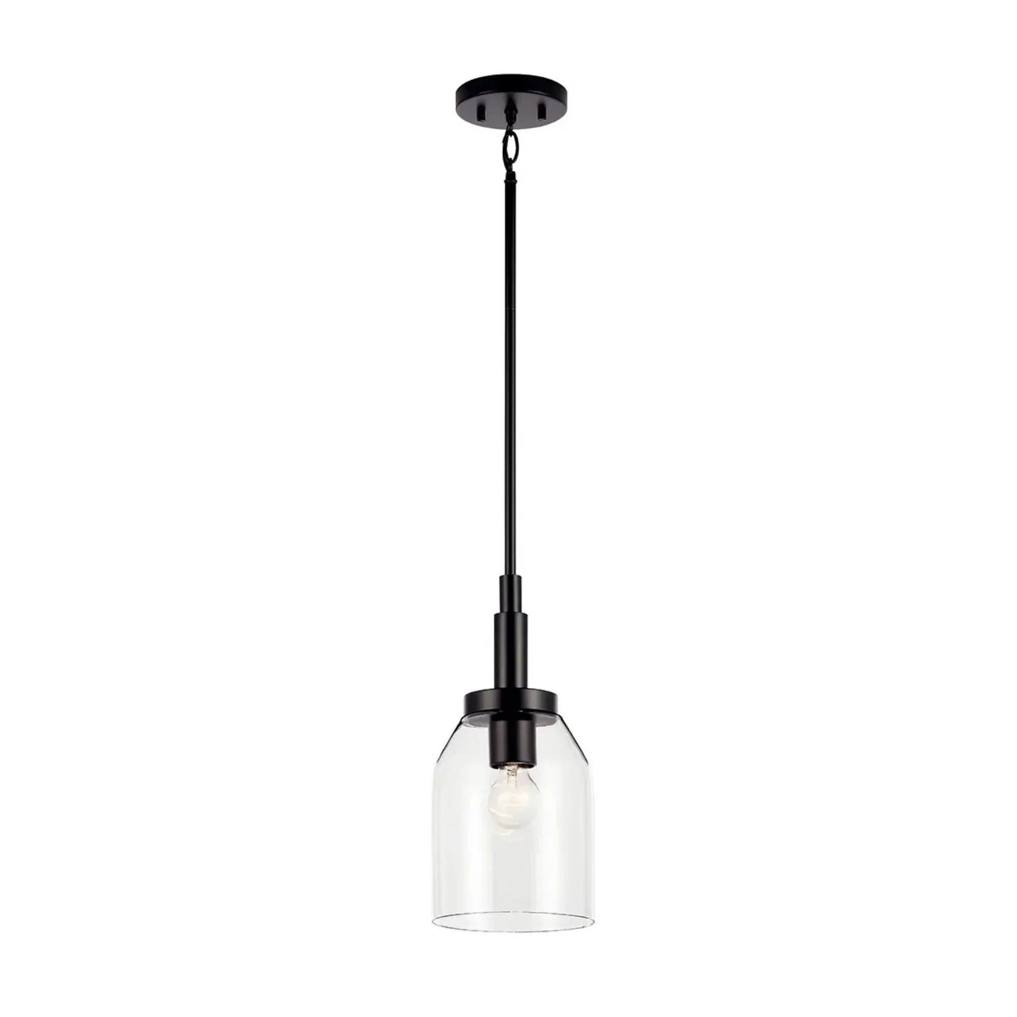 Kichler Lighting - Madden 15" Mini Pendant, Black Finish | Bees Lighting